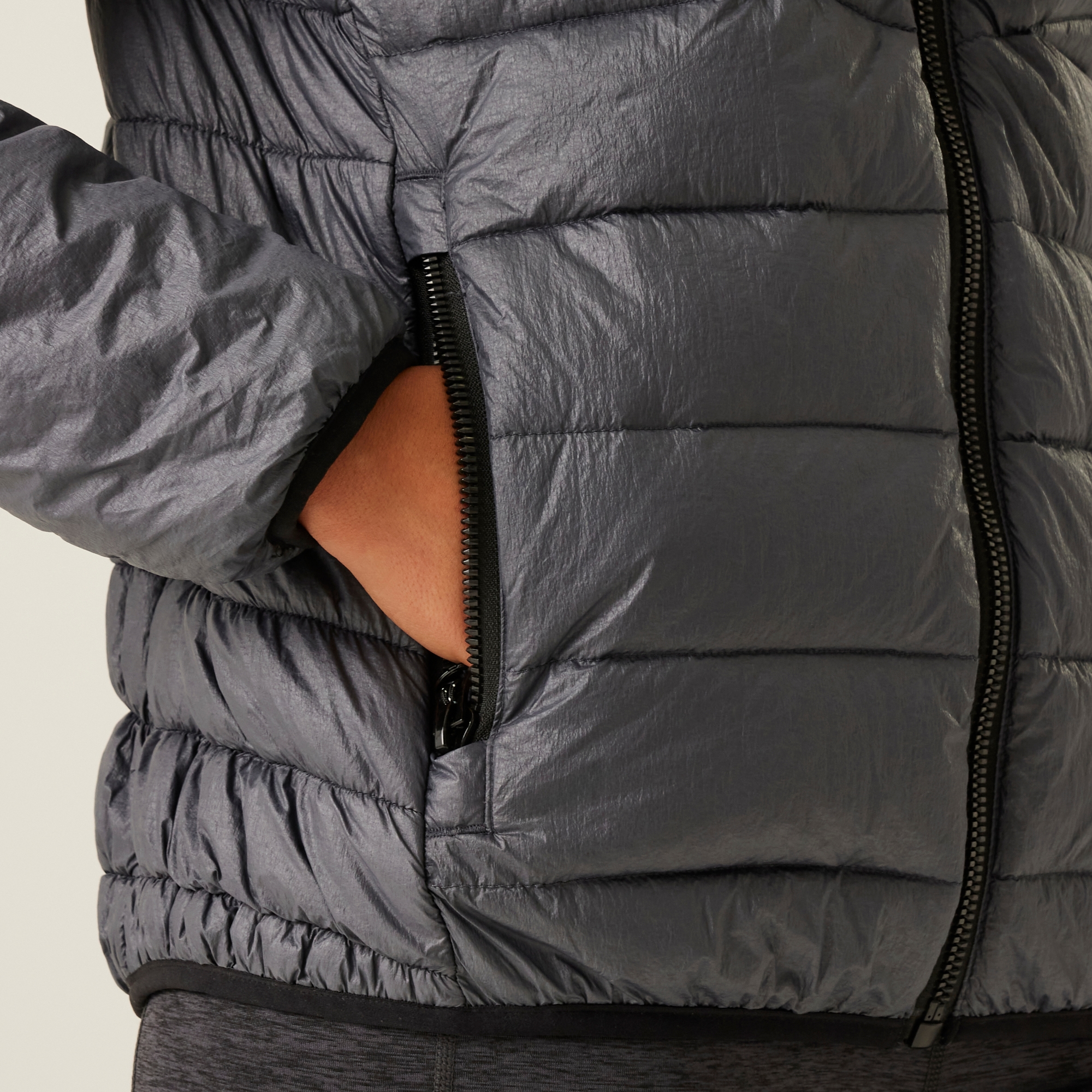 Women's Heatherly Quilted Jacket | Seal Grey