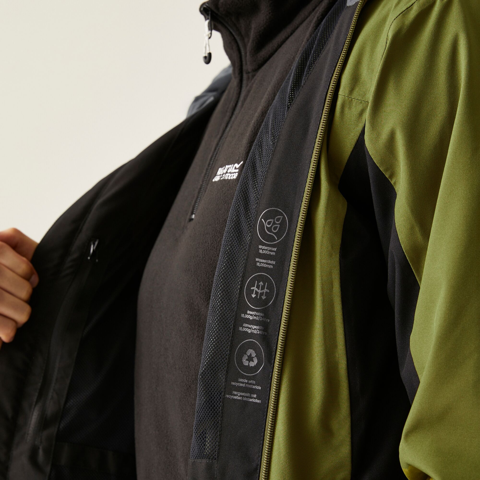 Men's Birchdale II Waterproof Jacket | Nephrite Green Black