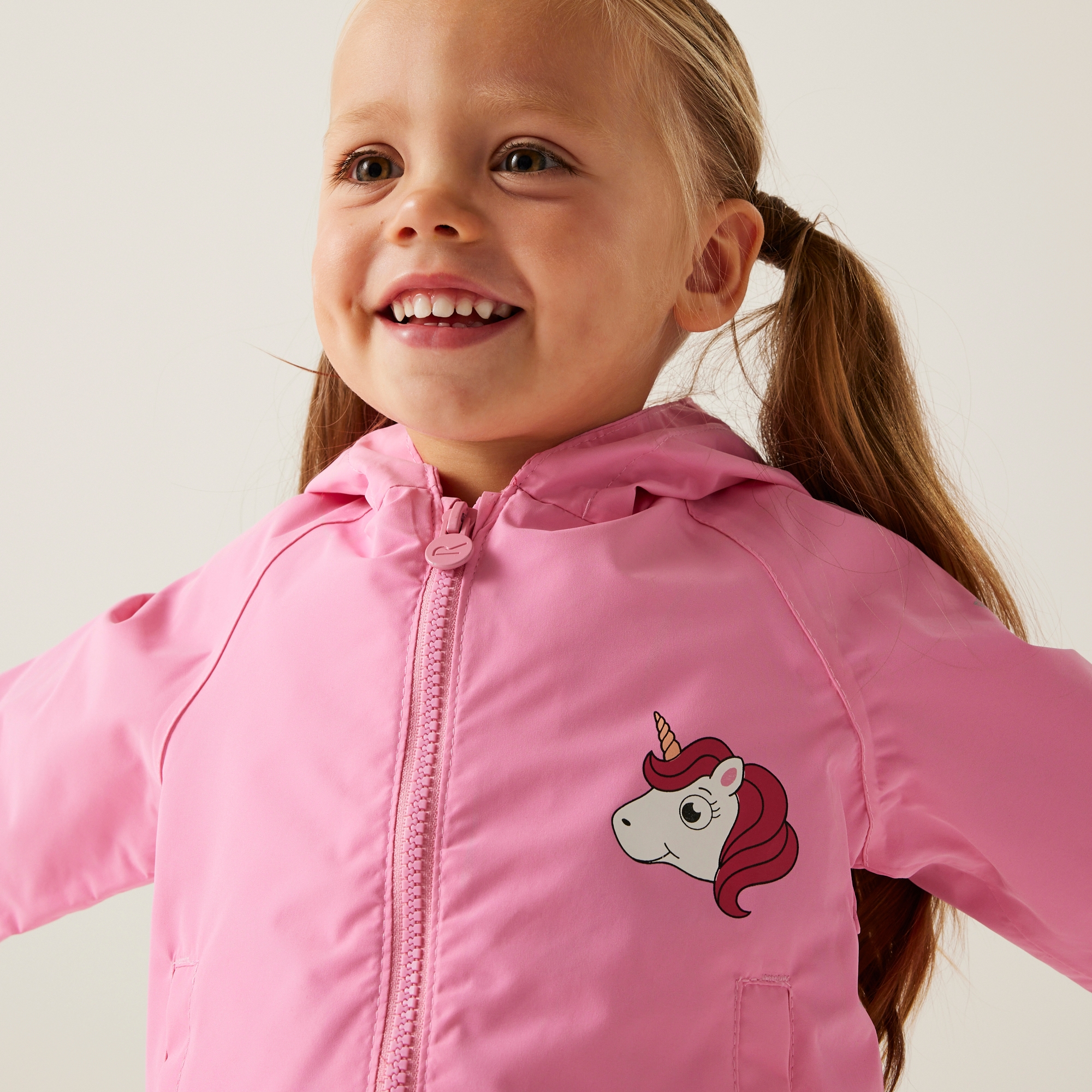 Kids' Animal Waterproof Jacket | Luna The Unicorn Sweet Pink