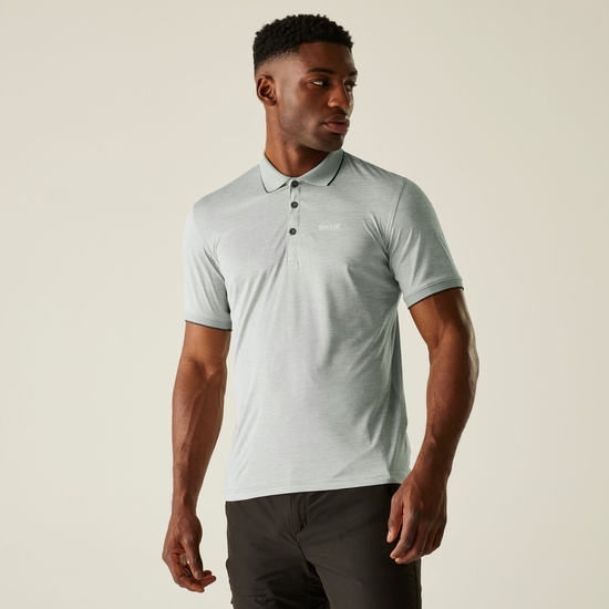 Men's Remex II Jersey Polo Shirt | Silver Grey