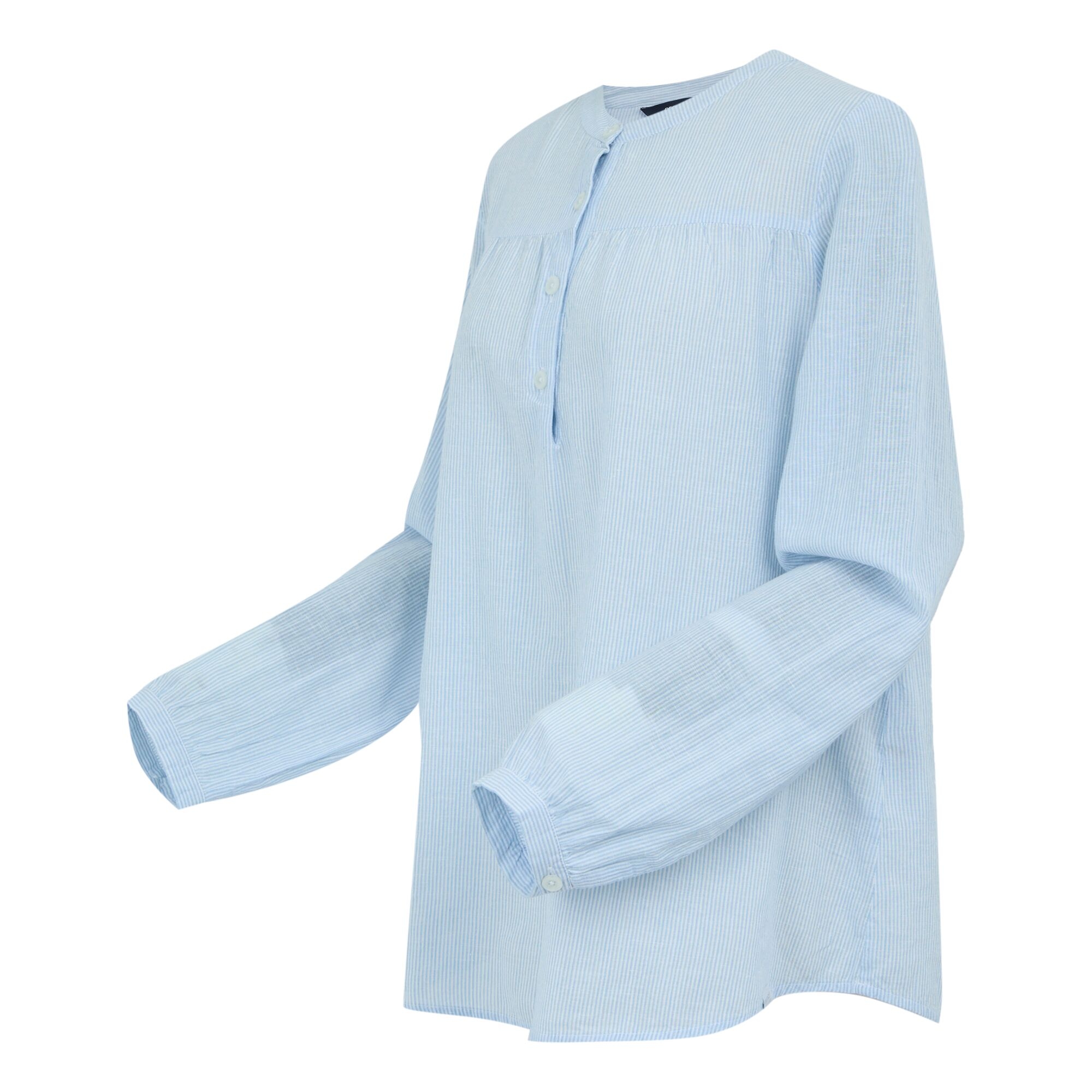 Women's Natine Lightweight Shirt | Chambray Blue Ticking Stripe