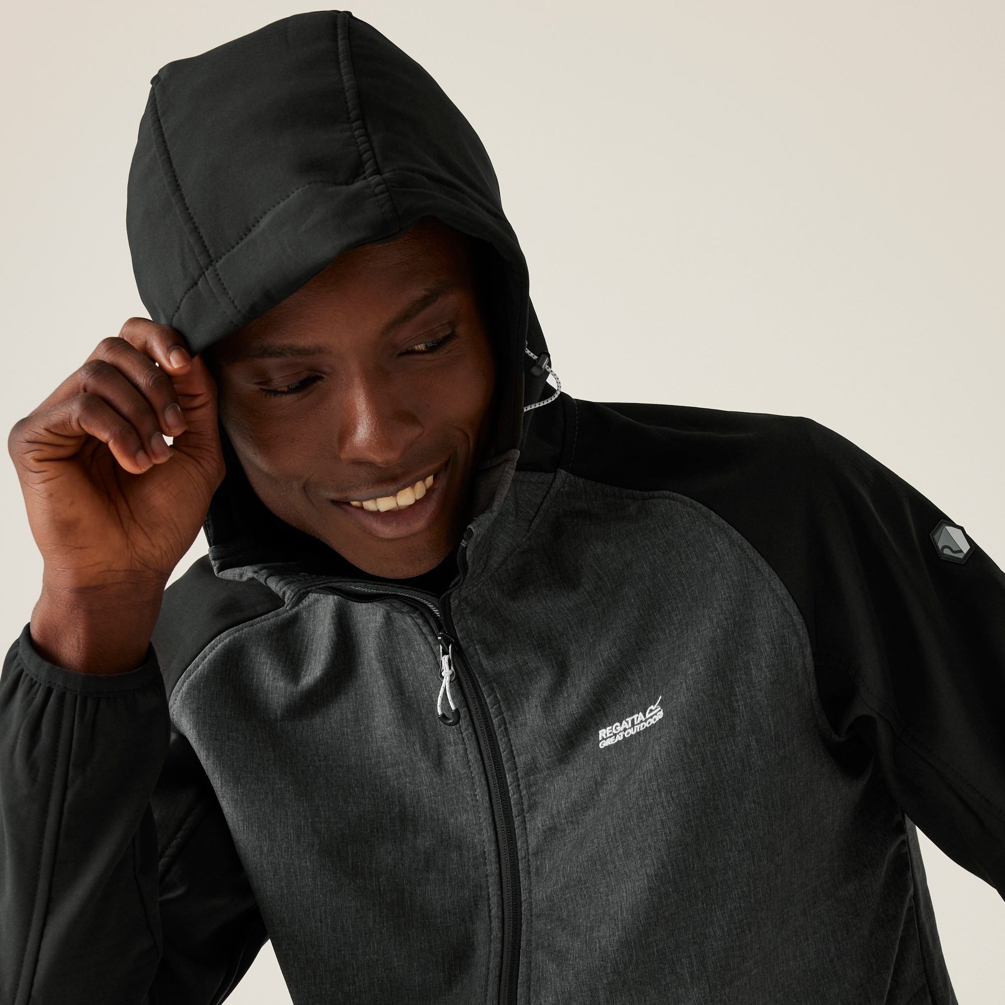 Men's Arec III Softshell Jacket | Ash Marl Black