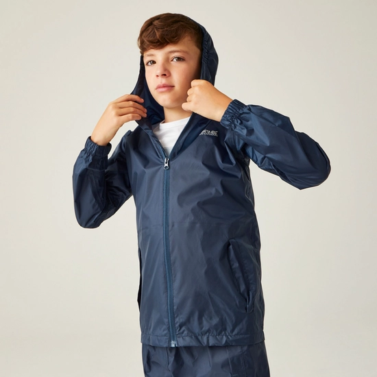 Kids' Pack It Waterproof Packaway Jacket | Exotic Plume Icy Morn