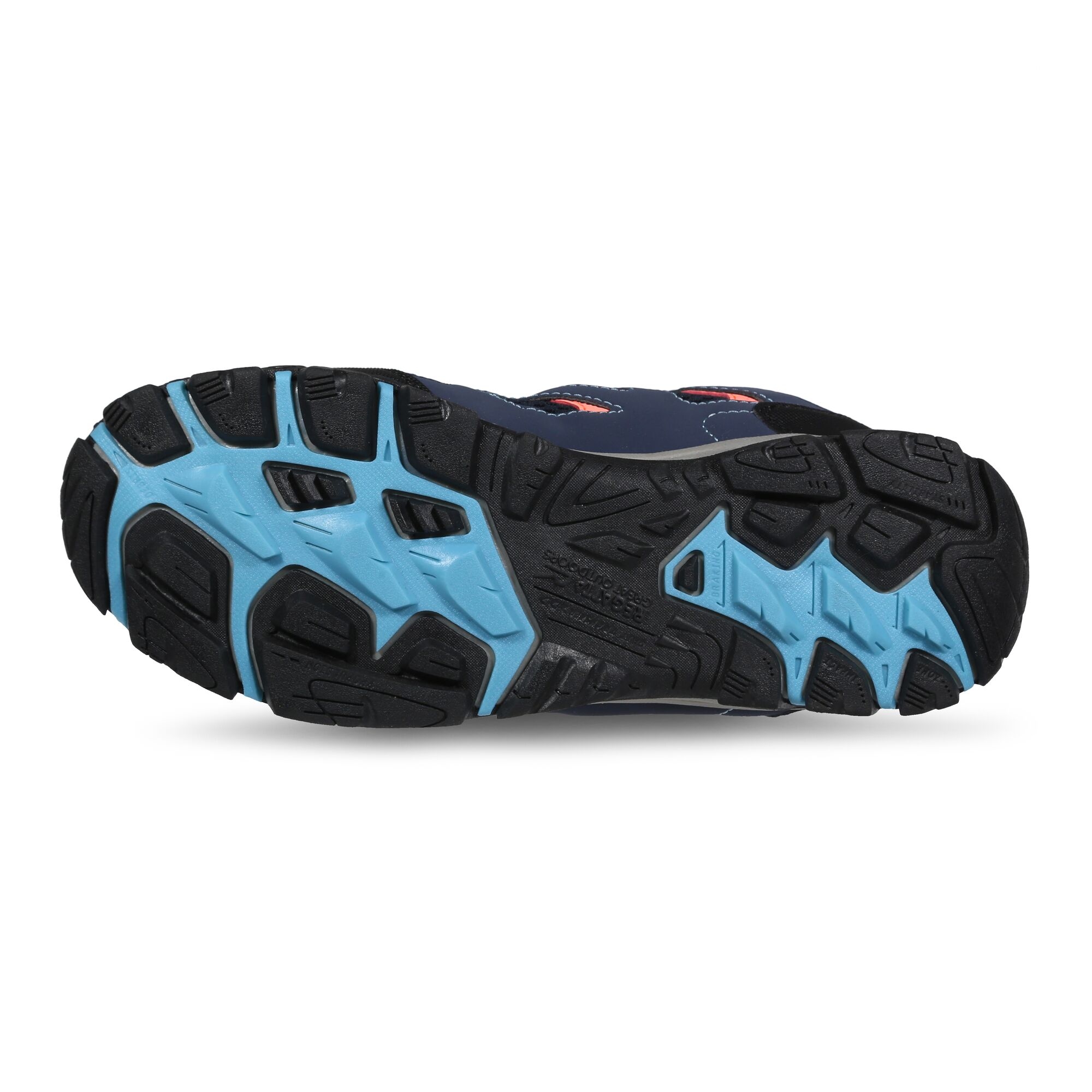 Kids' Holcombe Waterproof Mid Walking Boots | Navy Fiery Coral