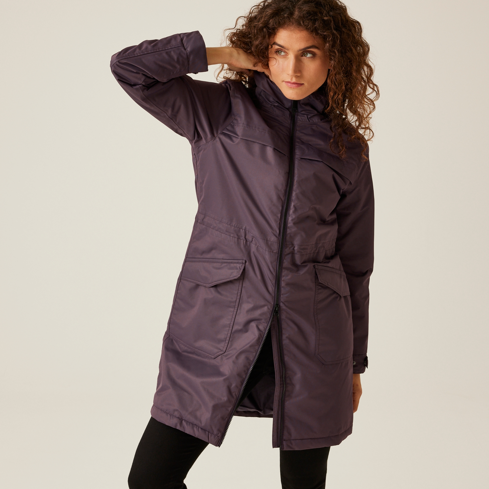Women's Romine II Waterproof Parka Jacket | Deep Plum Black