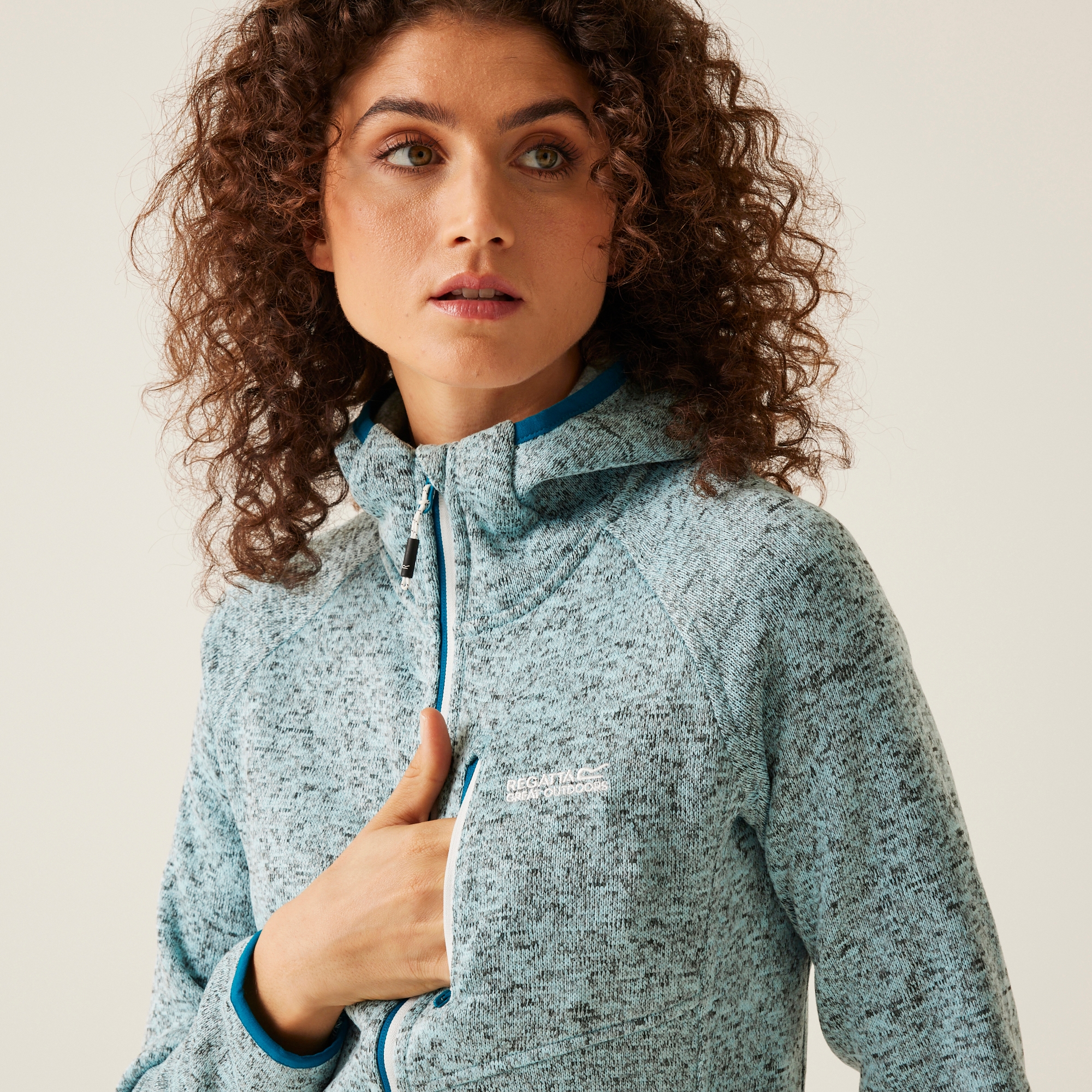 Women's Newhill Hooded Fleece | Sea Haze