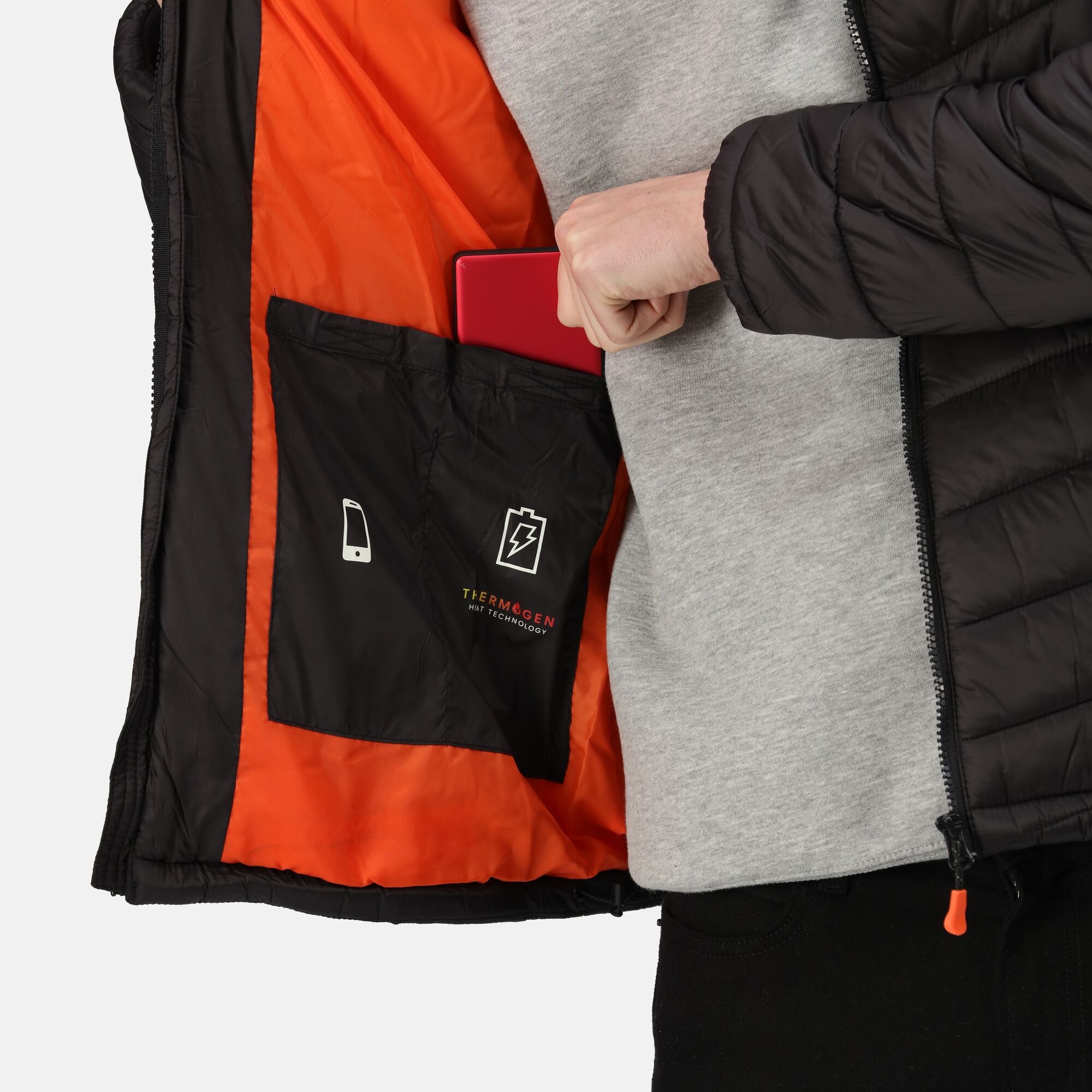 Men's Thermogen Powercell 5000 Insulated Quilted Heated Jacket | Black