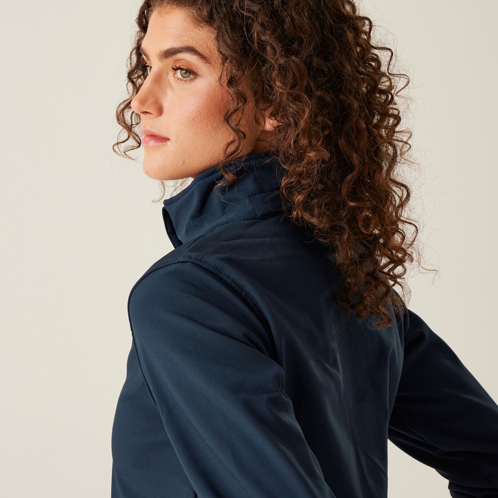 Women's Venturer 3-layer Printable Hooded Softshell Jacket | Navy French Blue