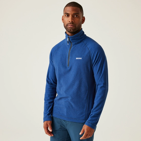 Men's Montes Lightweight Half Zip Fleece | Light Steel