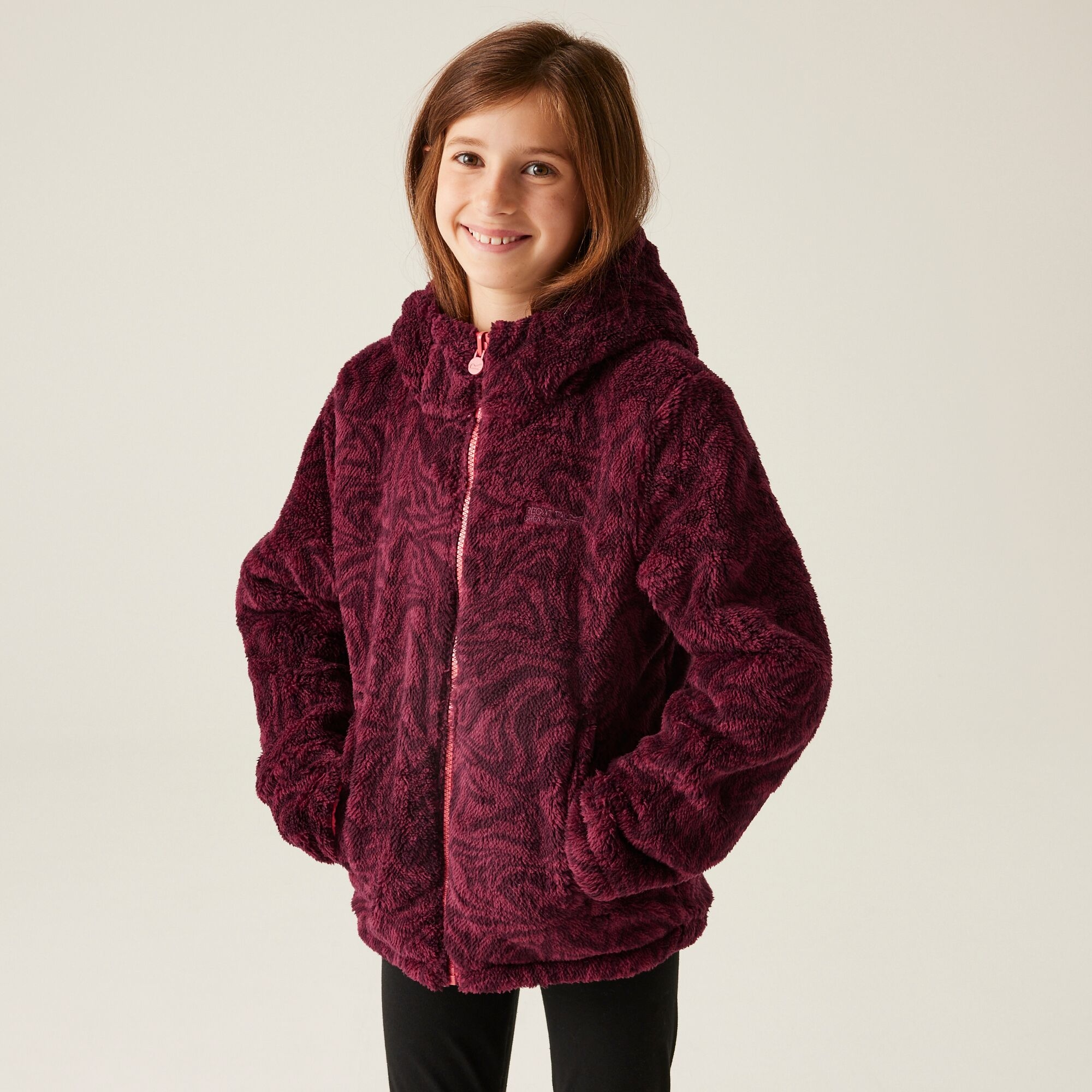 Kids' Kyrell Reversible Jacket | Mineral Red Burgundy Zebra