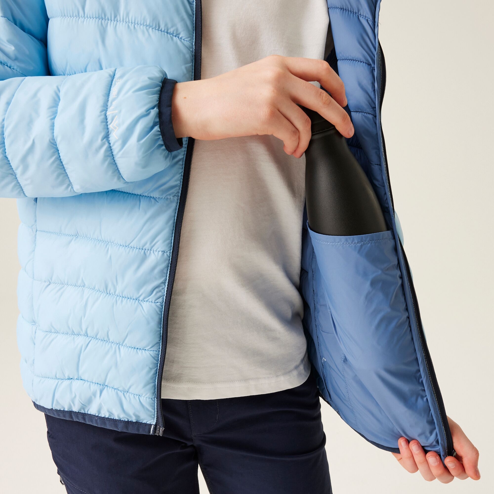Kids' Hooded Marizion Padded Jacket | Clear Sky Coronet Blue
