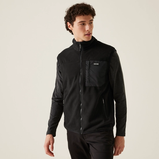 Men's Frankie Fleece Gilet | Black