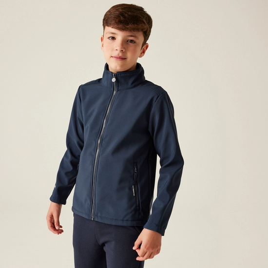 Kids' Ablaze 2-Layer Softshell | Black Classic Red