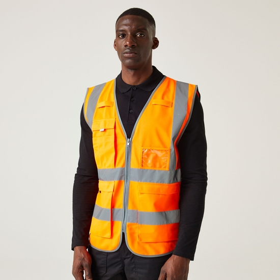 Men's Pro HI-VIS Executive Vest | Orange