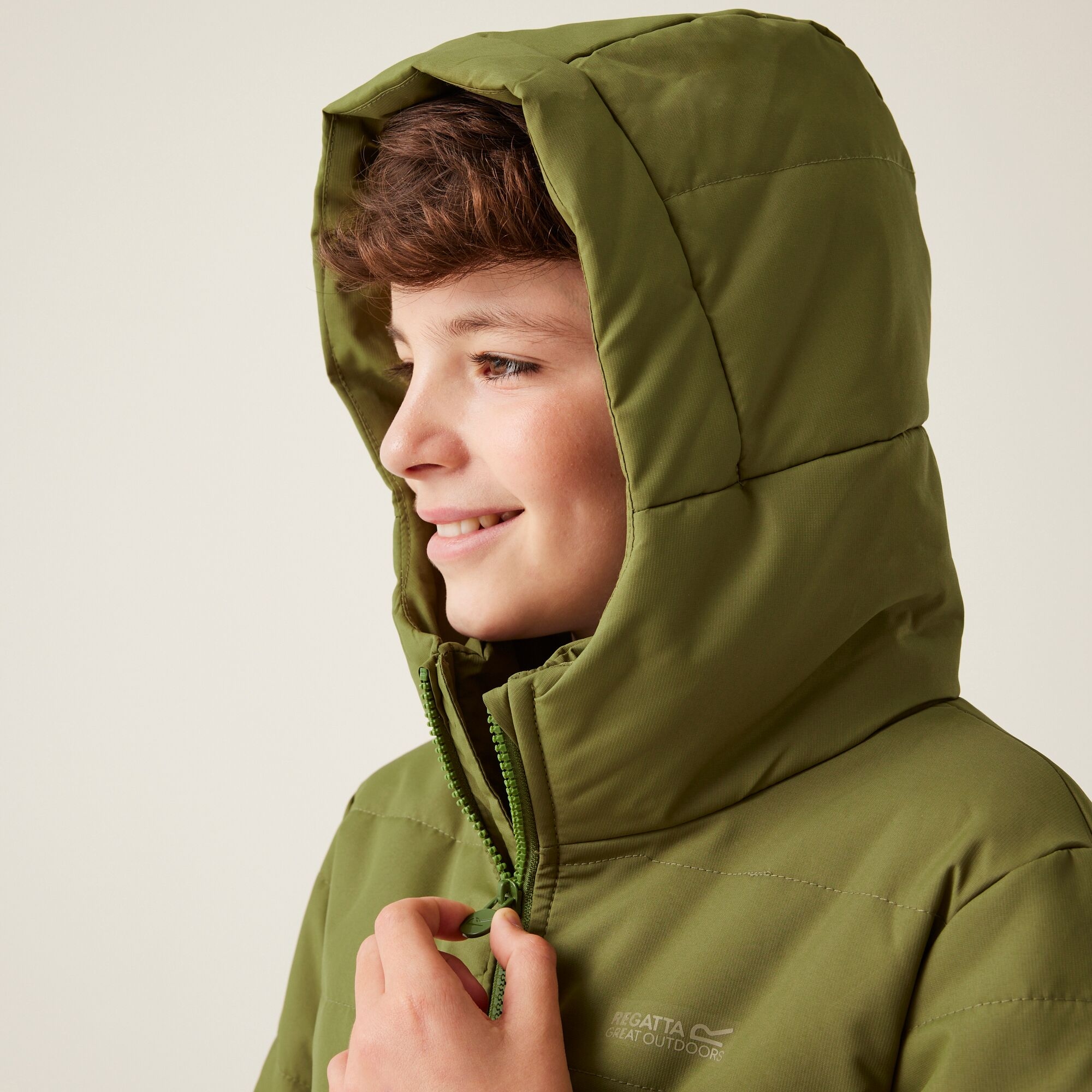 Kids' Lakiver Quilted Jacket | Nephrite Green Black