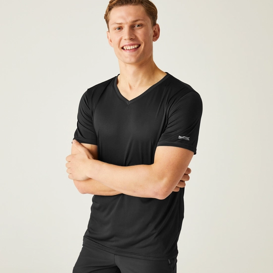 Men's Fingal V-Neck T-Shirt | Glacier