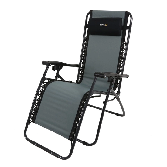 Colico Reclining Lounge Chair | Black Seal Grey