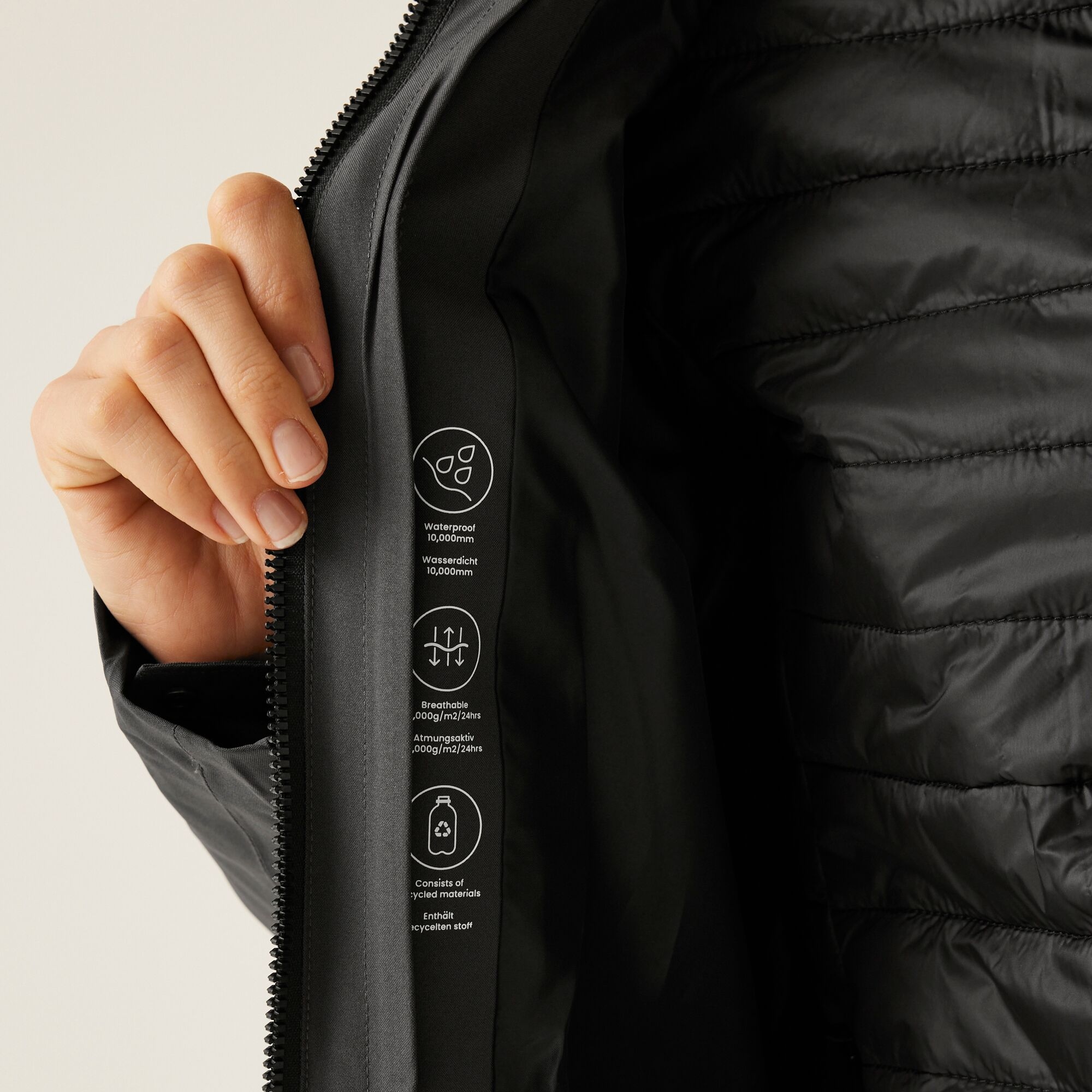 Women's Denbury V 3-in-1 Jacket | Ash Black