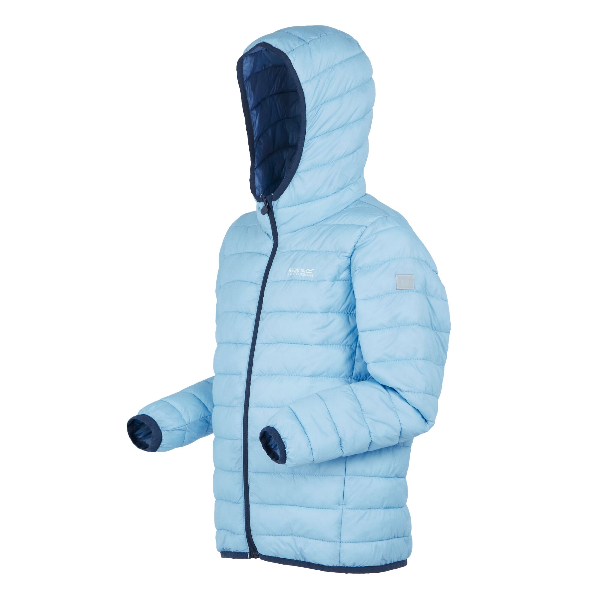 Kids' Hooded Marizion Padded Jacket | Clear Sky Coronet Blue