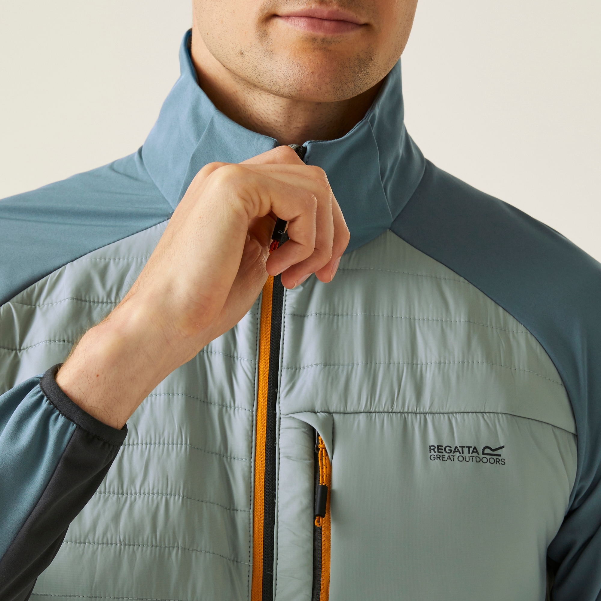 Men's Pro Hybrid II Jacket | Glacier Stormy Weather Ash Fox