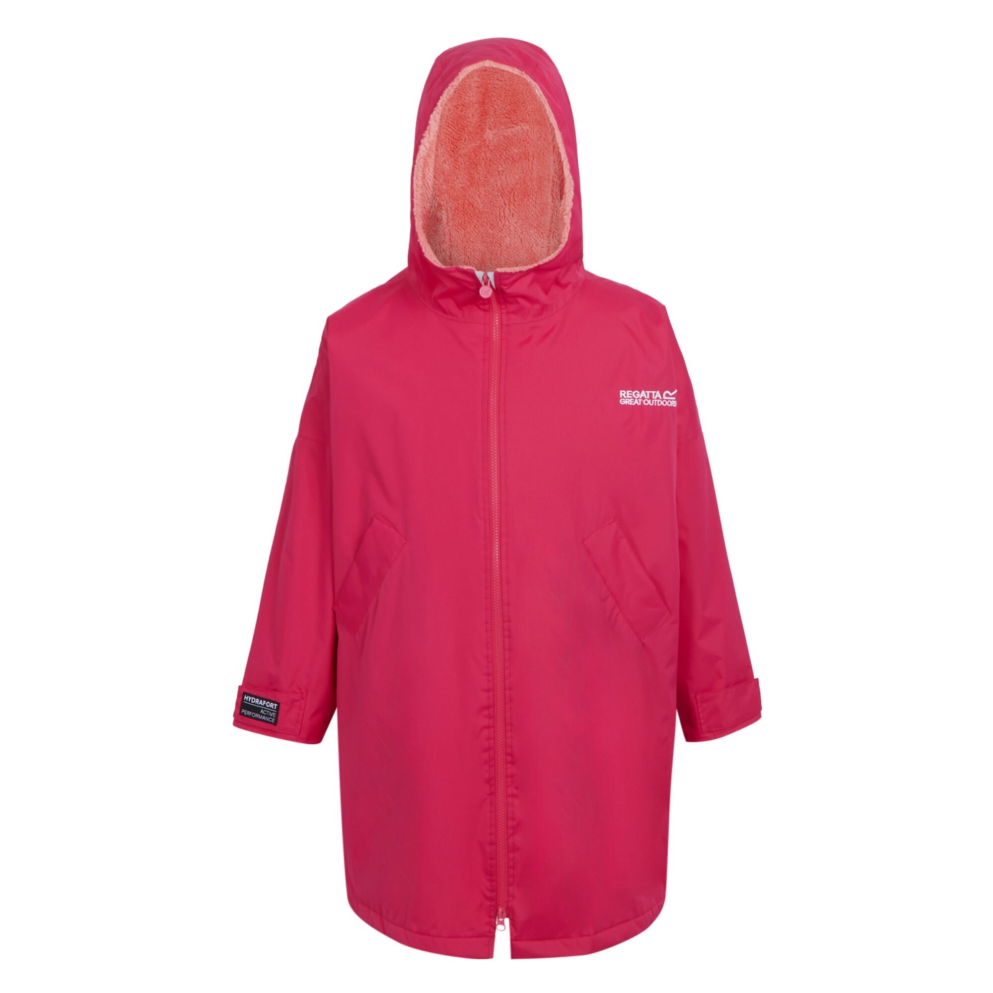 Junior Waterproof Changing Robe | Pink Potion Shell Pink