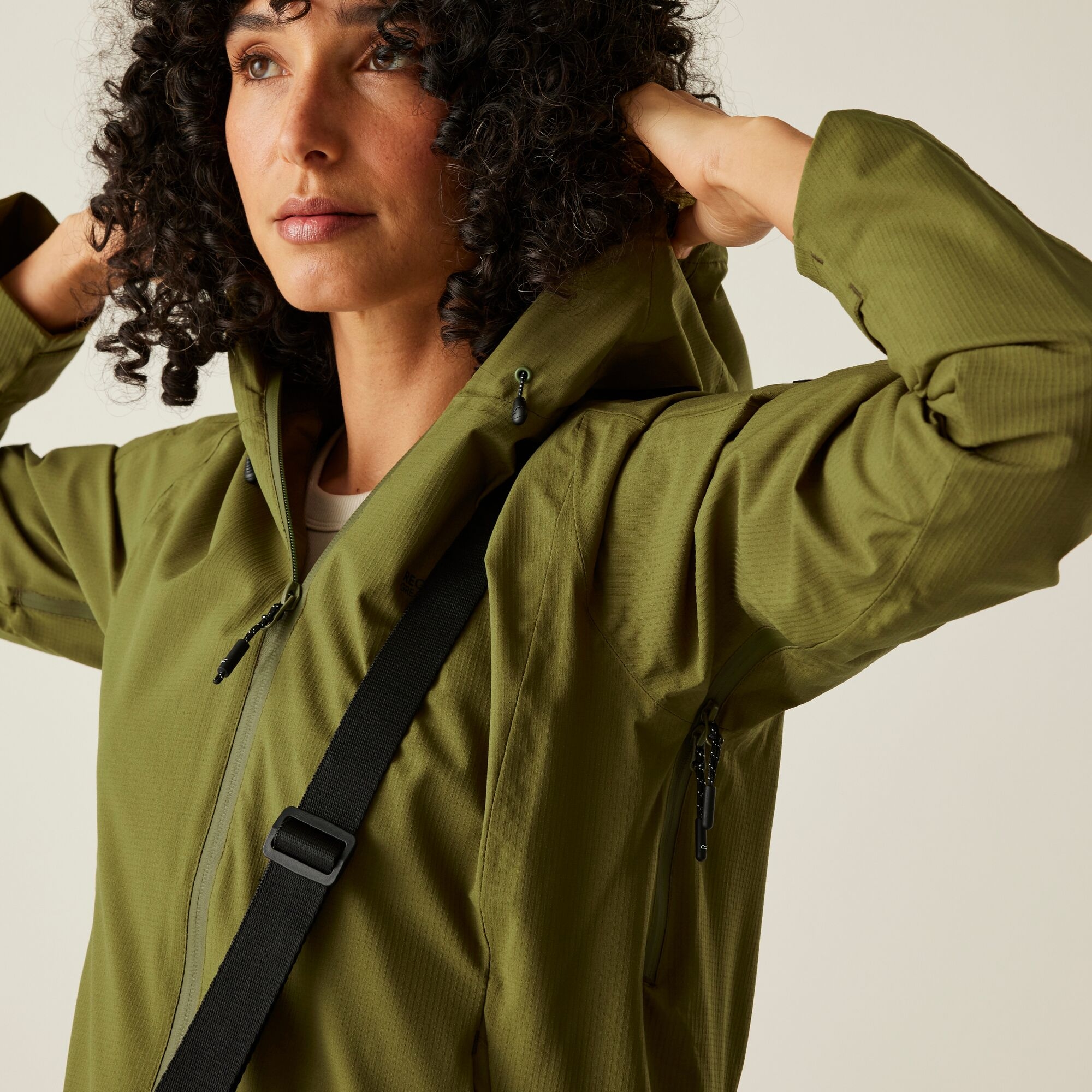 Women's Okara Waterproof Jacket | Nephrite Green Camo Green