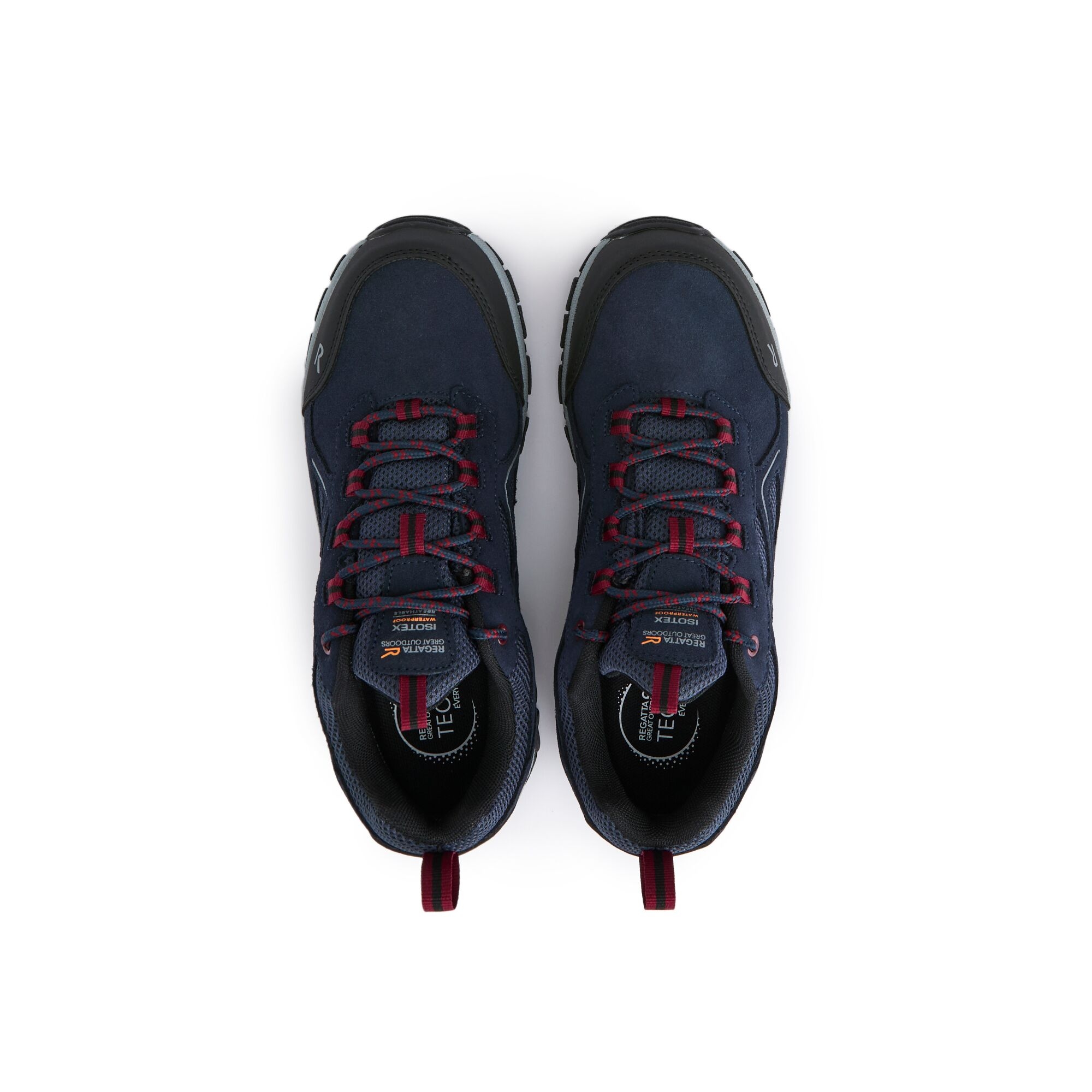 Men's Vendeavour Suede Low Walking Shoes | Navy Rio Red