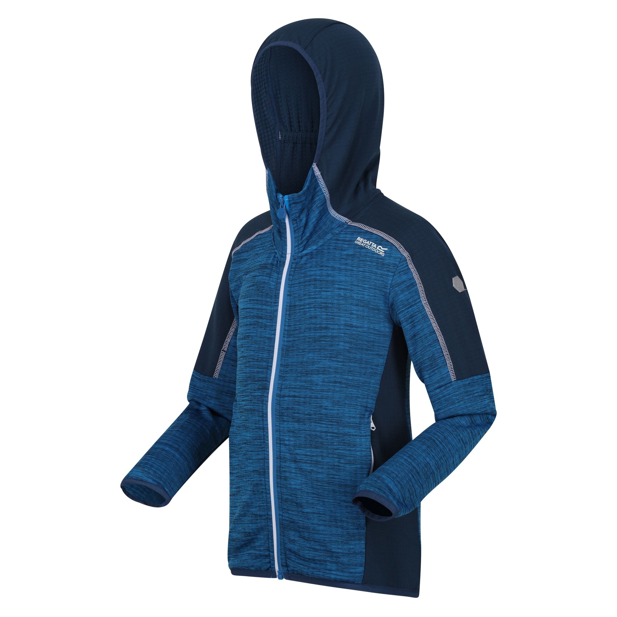 Kids' Burnton Full Zip Fleece | Indigo Blue Blue Wing