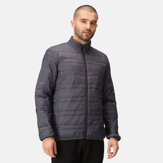 Men's Firedown Down Touch Insulated Jacket | Seal Grey Black