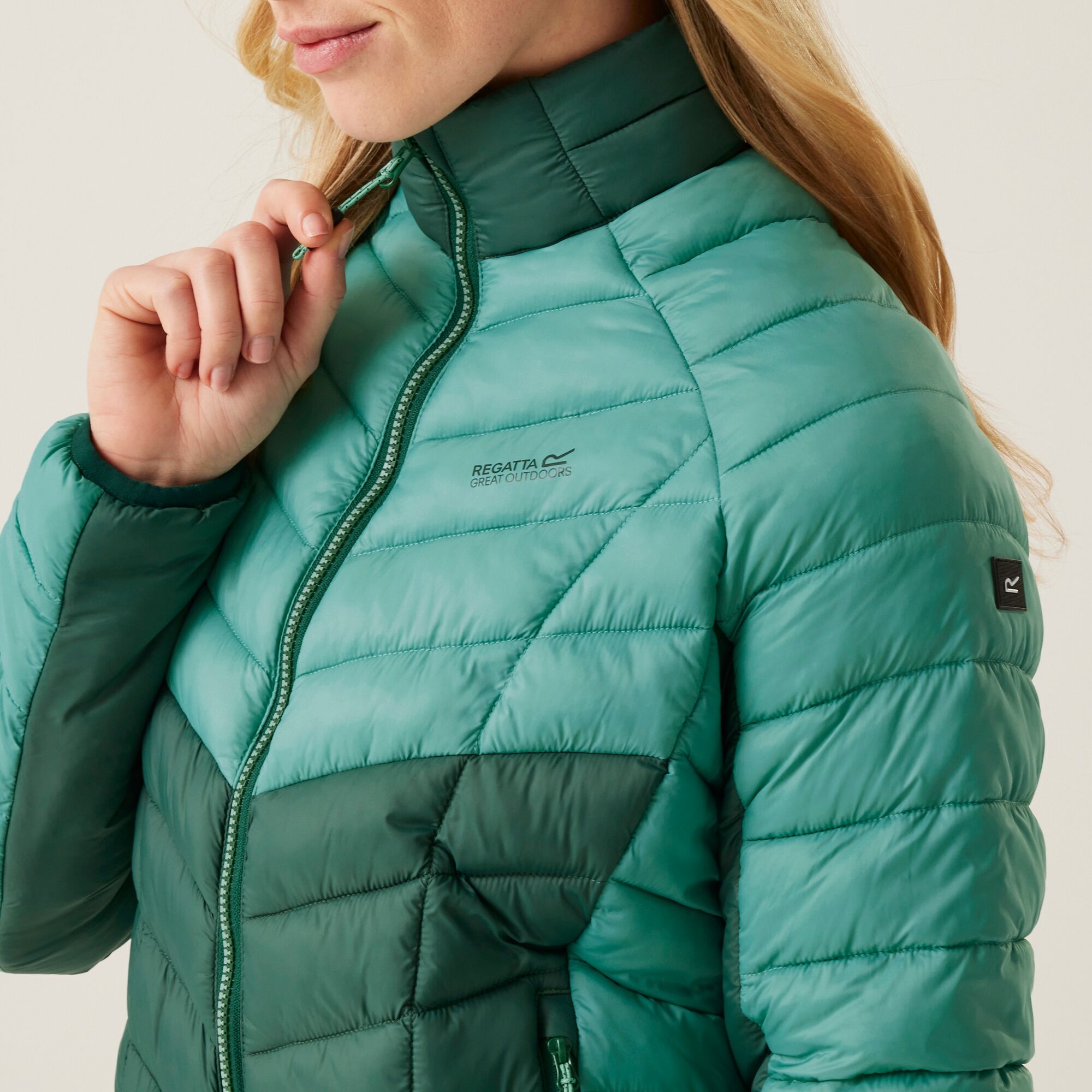 Women's Dalent Quilted Jacket | Dusty Green Rain Forest Green