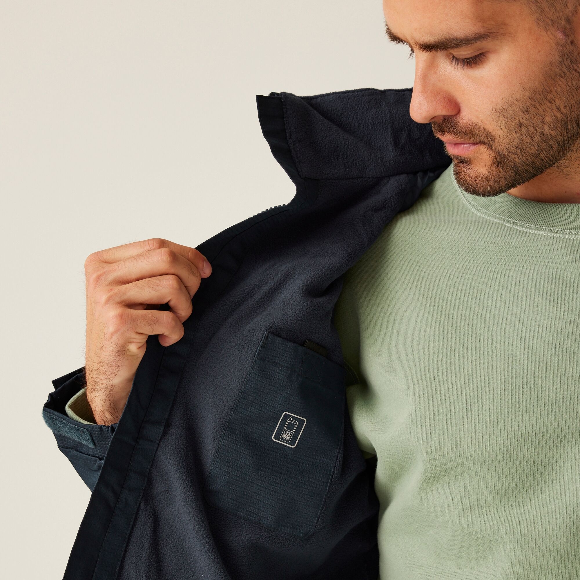 Men's Hudson Fleece Lined Waterproof Insulated Jacket | Navy