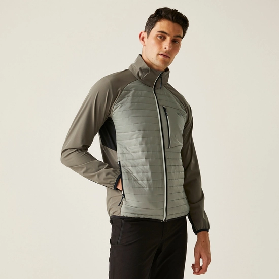Men's Pro Hybrid II Jacket | Golden Sand Treetop Black