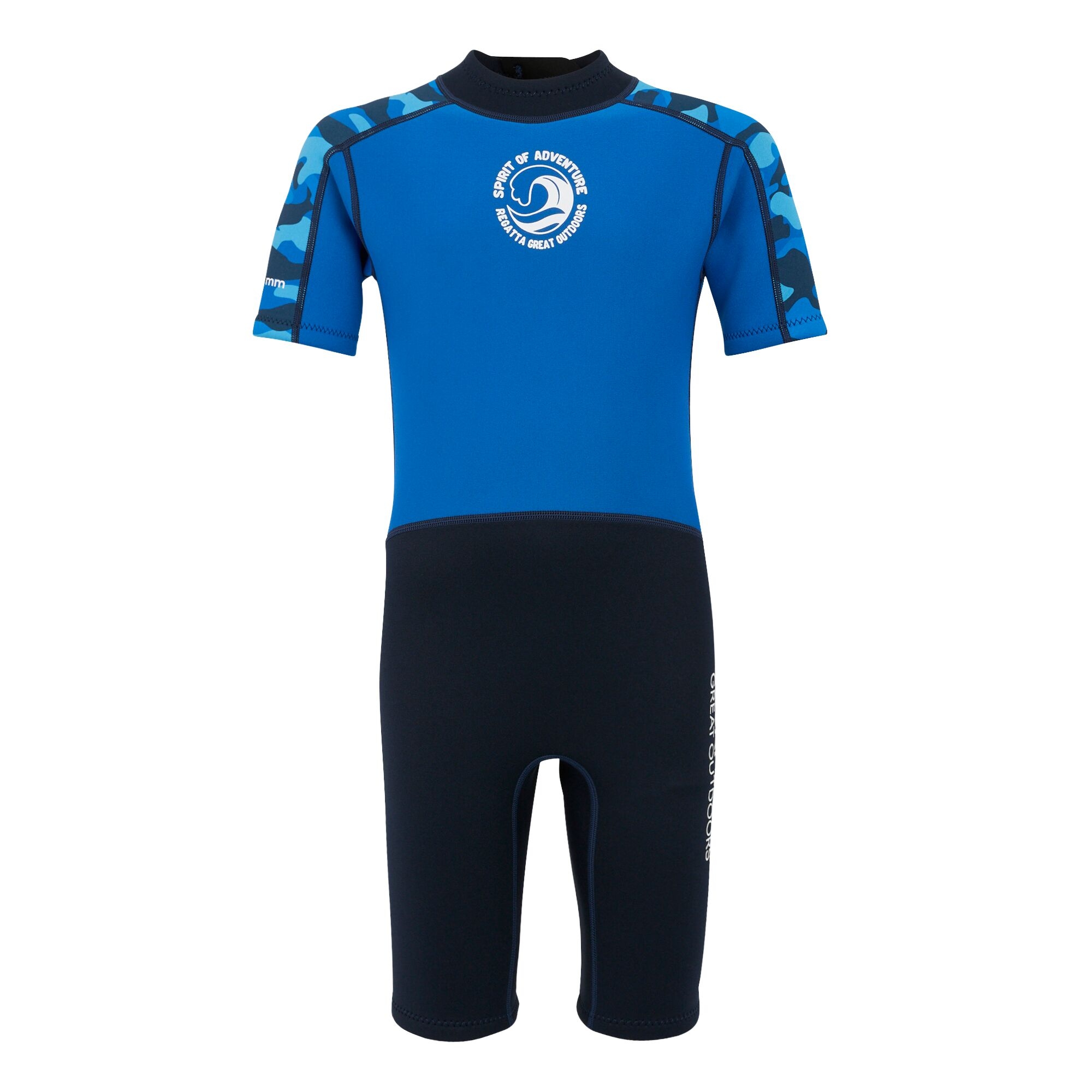 Kids' Wetsuit  | Blue Camo Olympian Blue Navy