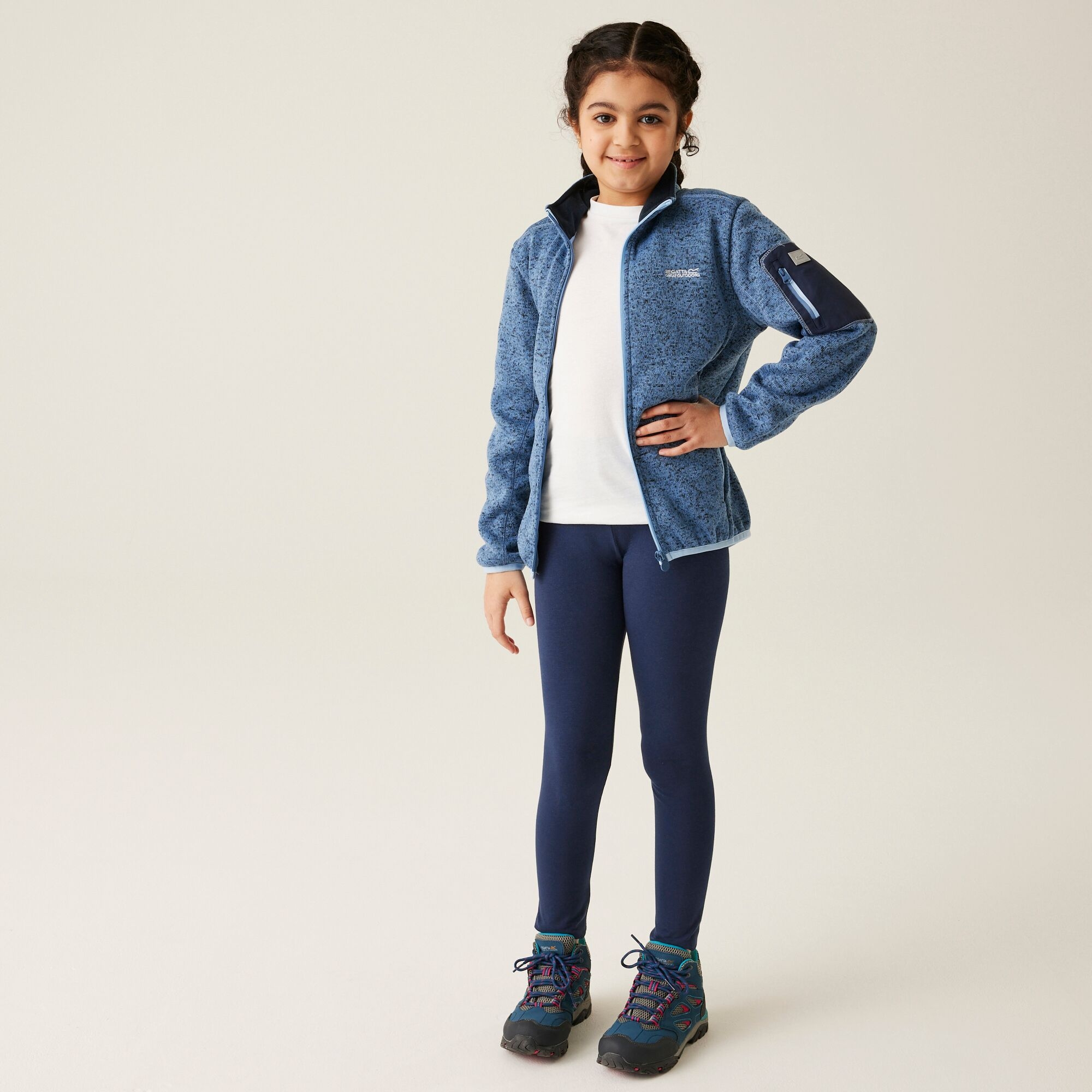 Kids' Newhill Full Zip Fleece | Coronet Blue Navy