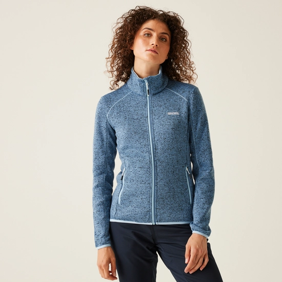 Women's Newhill Full Zip Fleece | Quiet Green Seal Grey