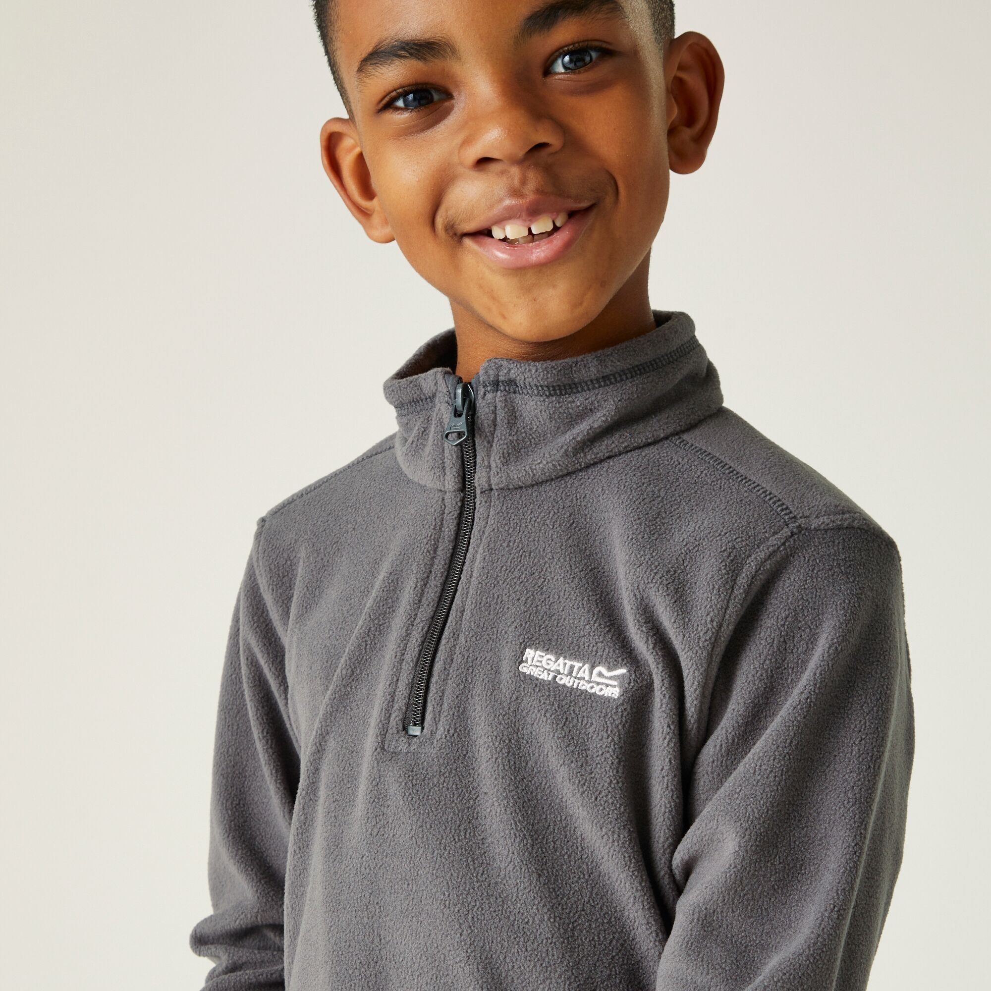 Kids' Hot Shot II Half Zip Fleece | Seal Grey