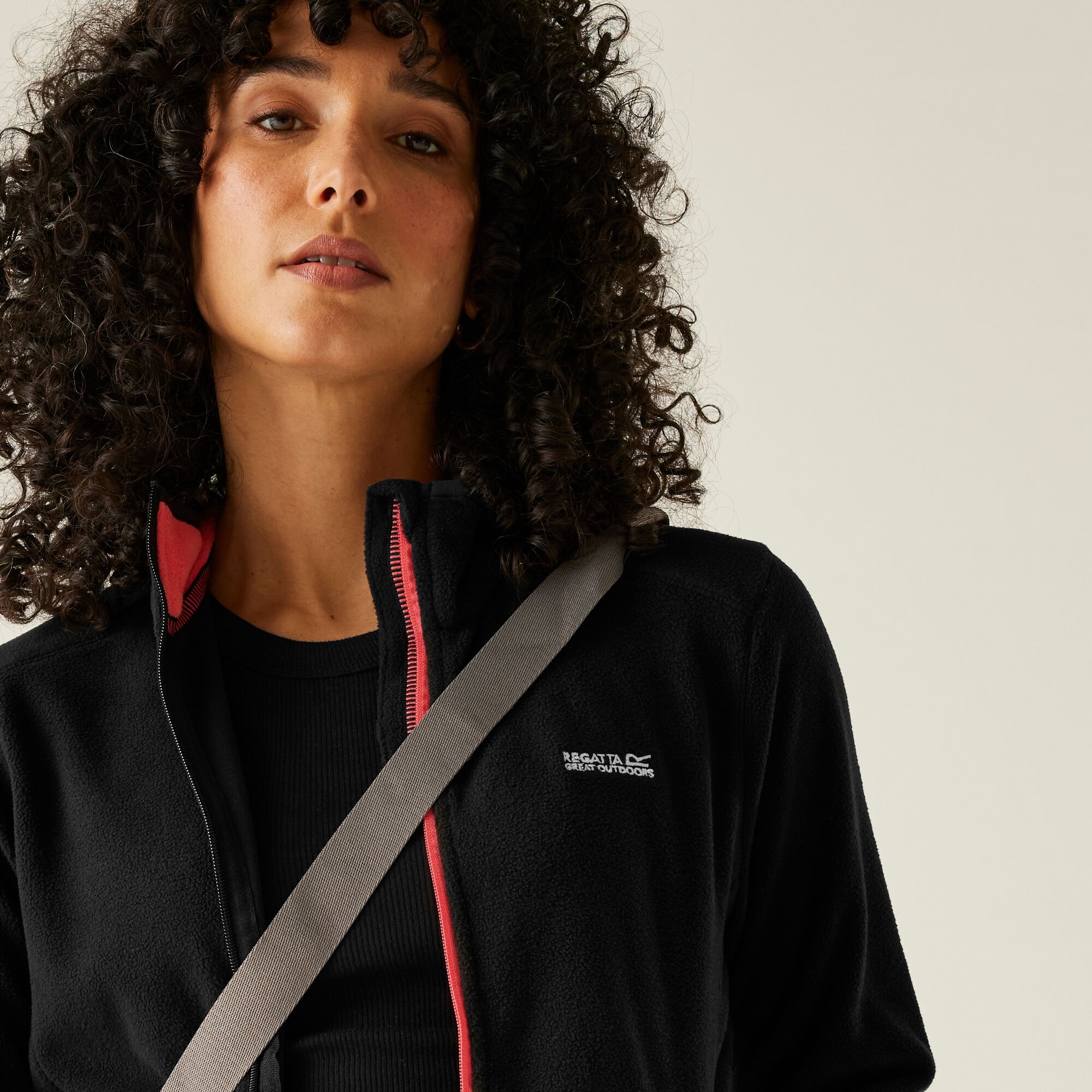 Women's Floreo IV Full Zip Fleece | Black Peach Bloom