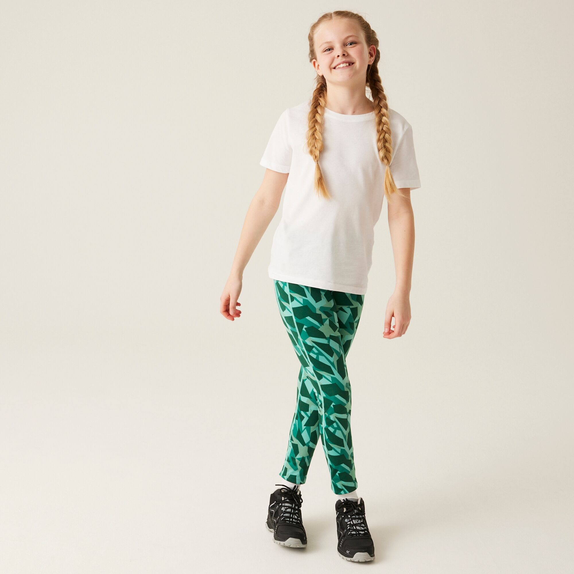 Kids' Barlia Winter Leggings | Dusty Green Abstract Camo