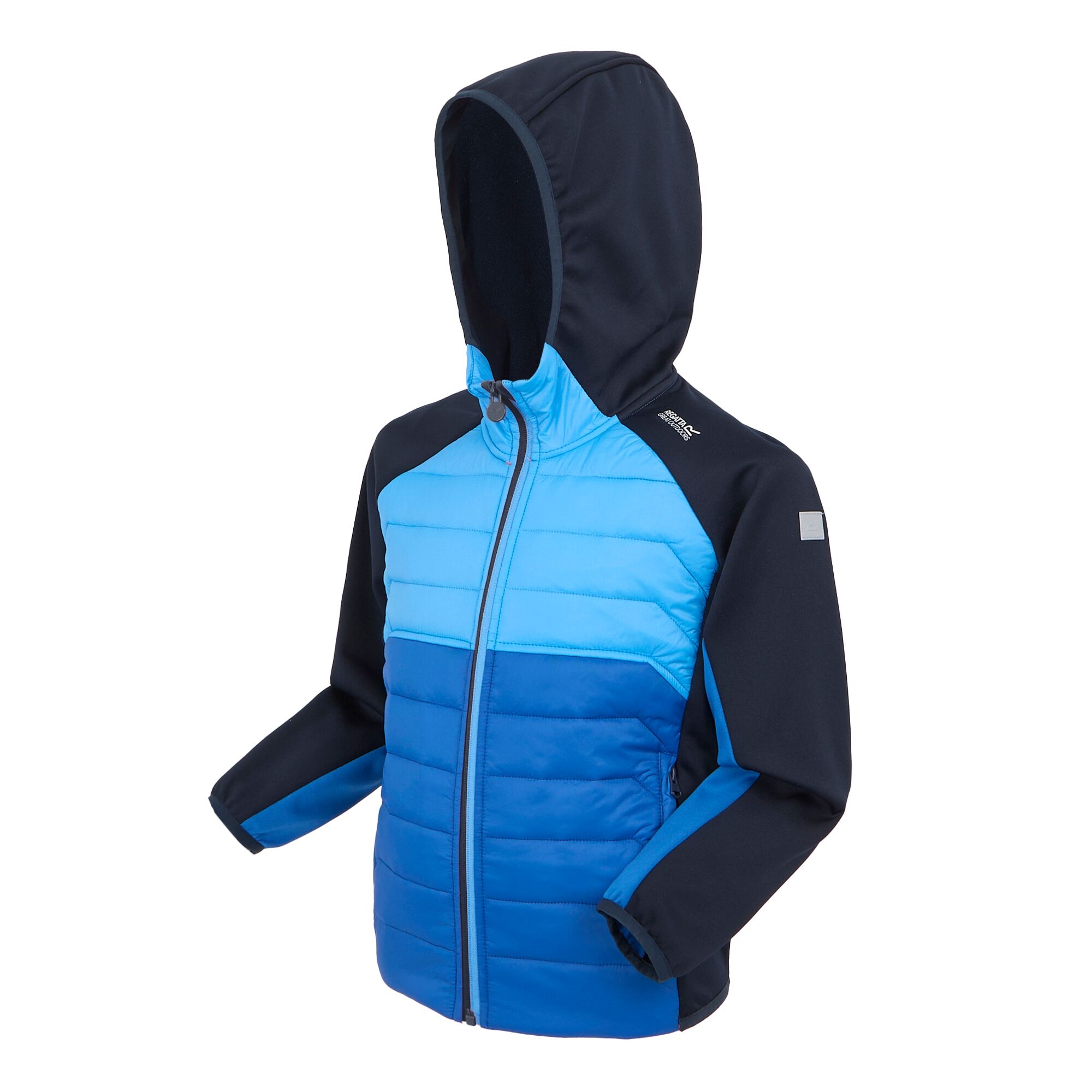 Kids' Kielder IX Hybrid Jacket | Olympian Blue Elysium Blue Navy Tango Tangerine
