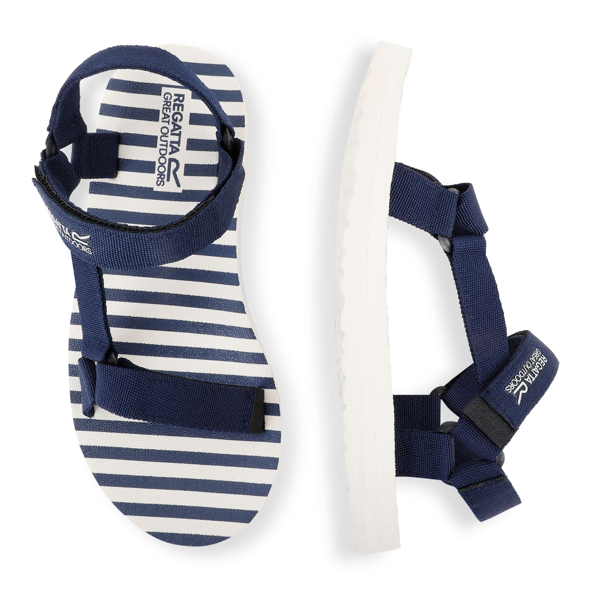 Lady Vendeavour Sandal | Navy Navy Stripe?