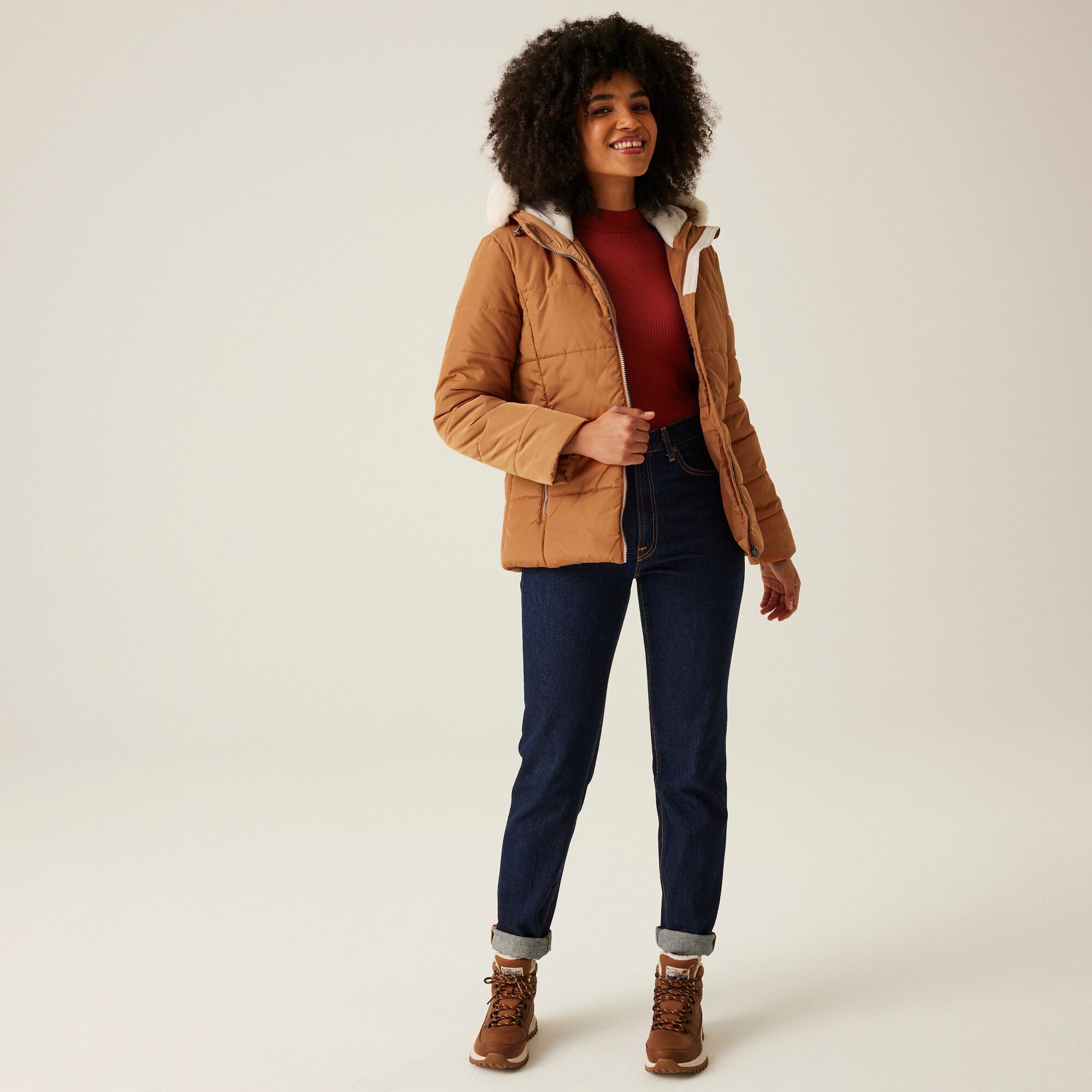 Women's Winnie Quilted Jacket | Bran Brown