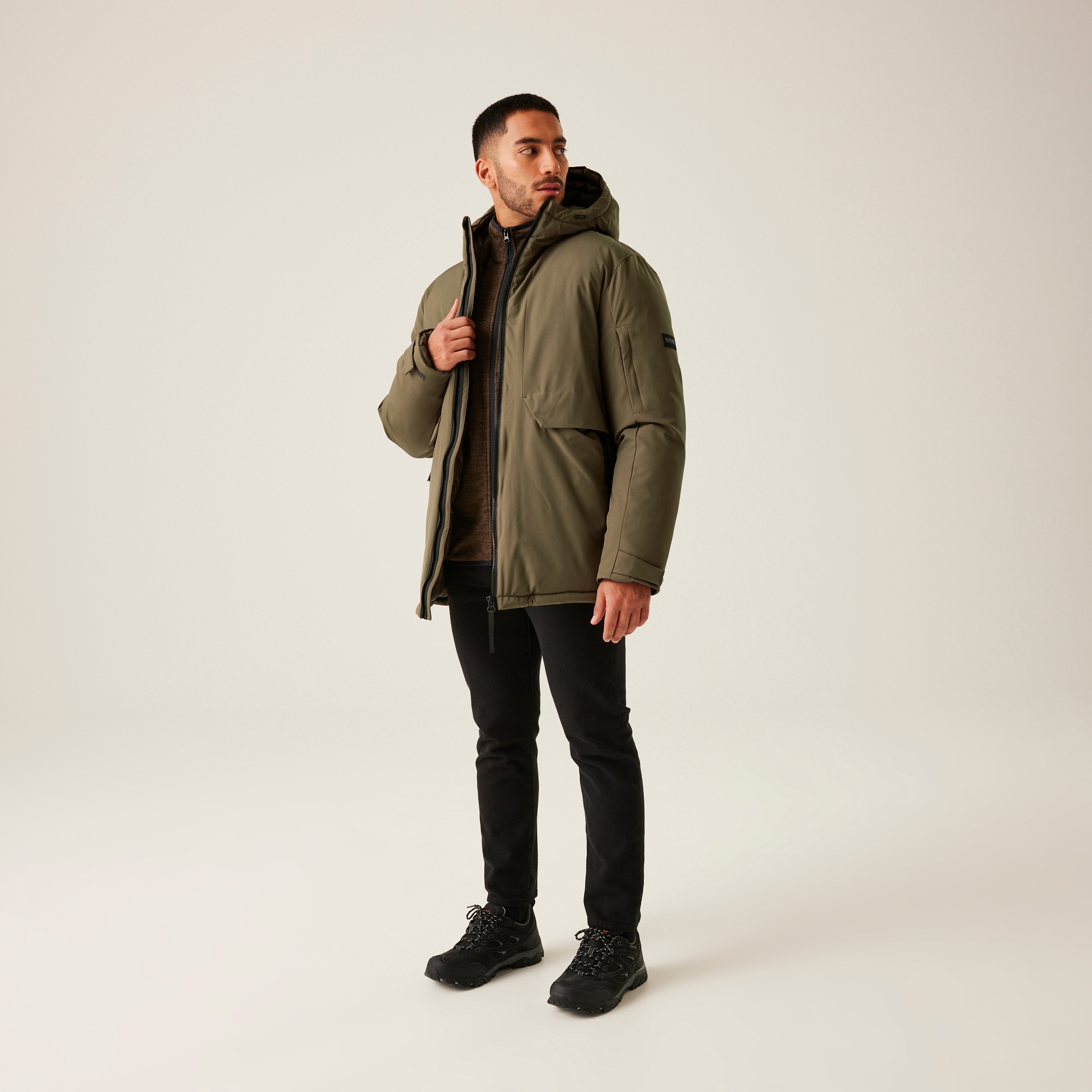 Men's Dallymoore Insulated Padded Jacket | Crocodile Black