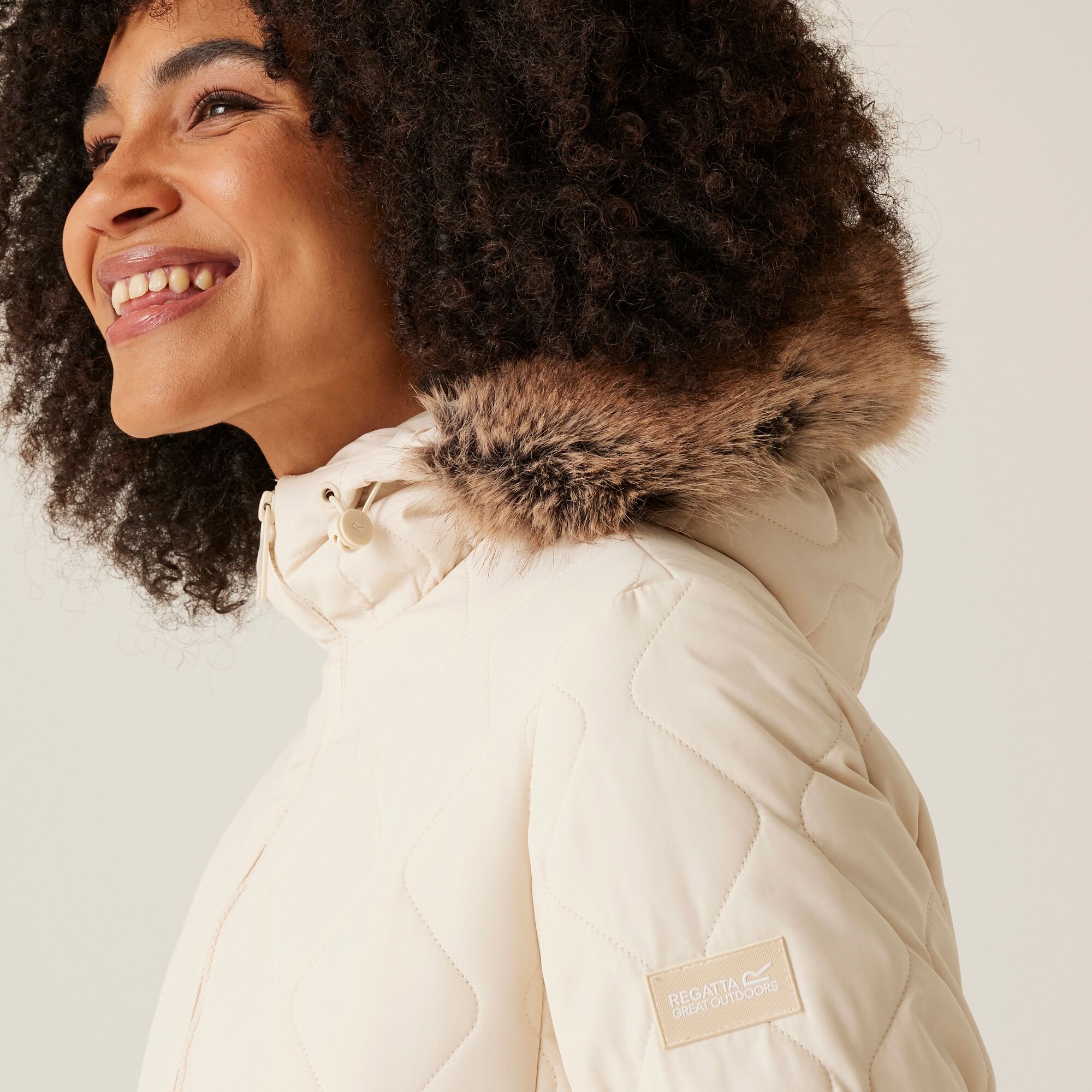 Women's Fritha III Insulated Parka Jacket | Light Vanilla