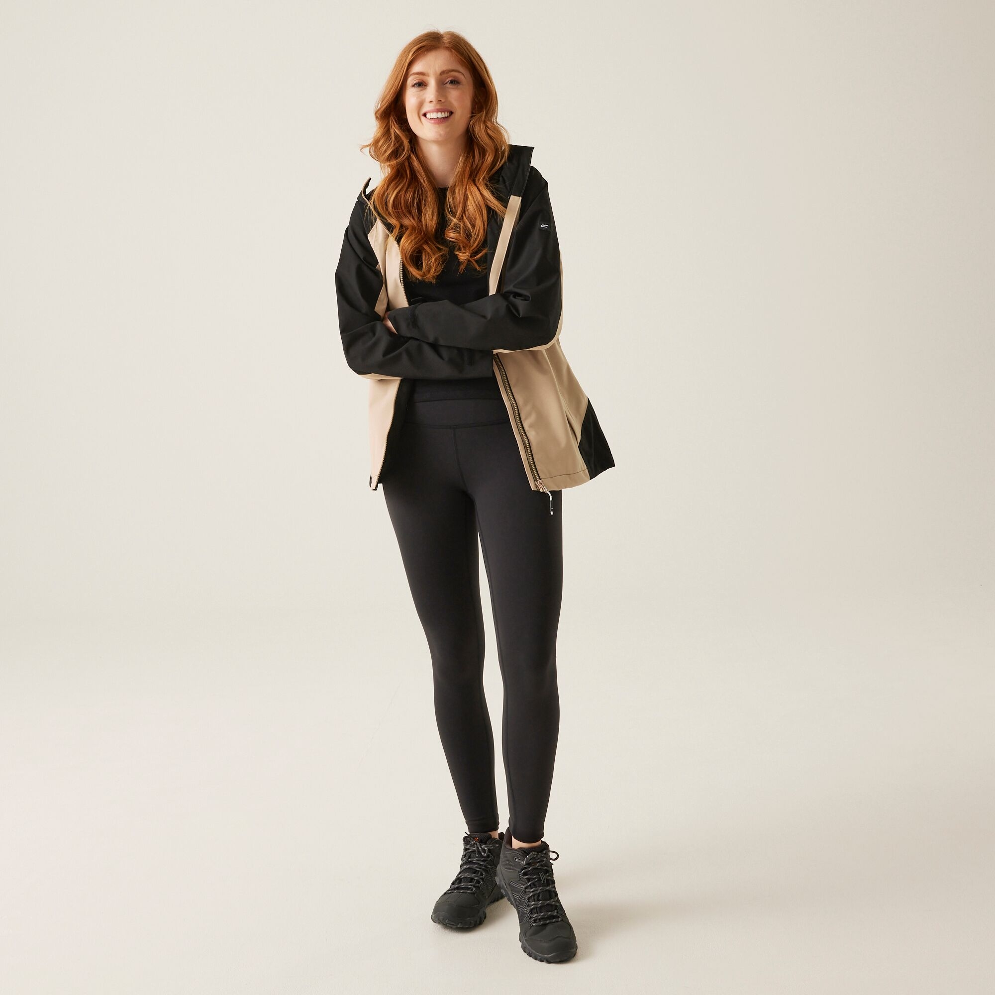 Women's Birchdale Waterproof Jacket | Warm Taupe Black
