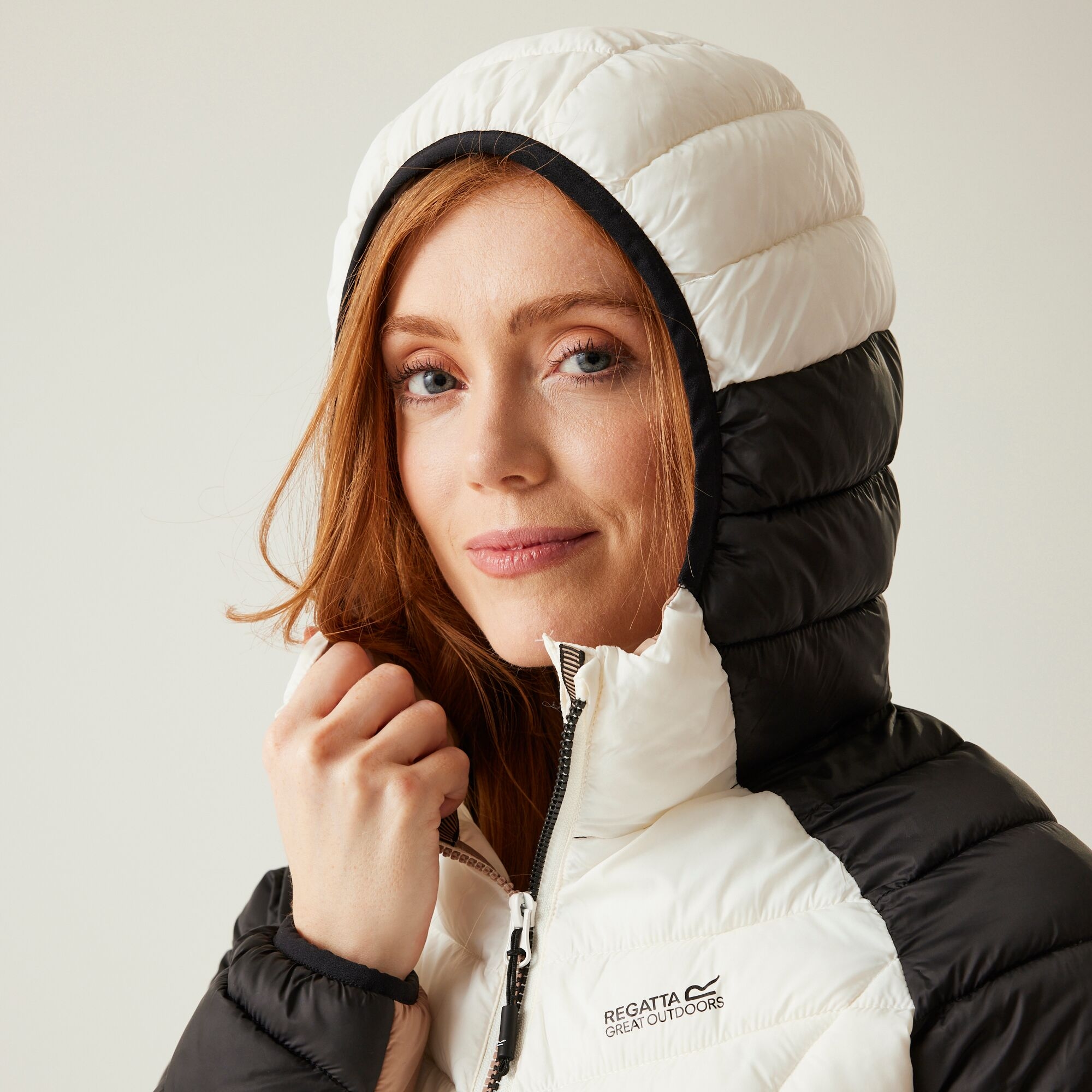 Women's Dalent Quilted Hooded Jacket | Black Blanc De Blanc