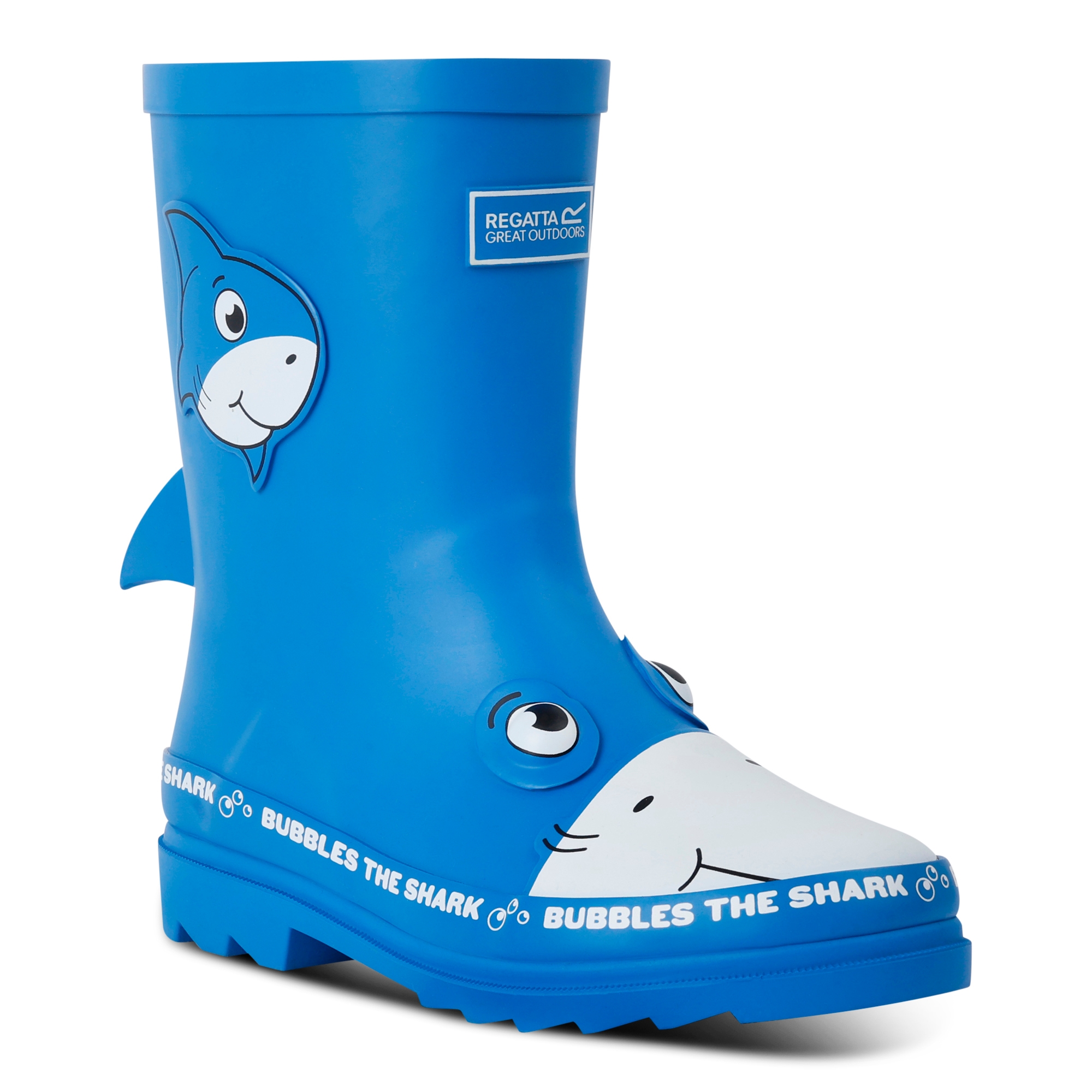 Kids' Mudplay II wellies | Bubbles the Shark Blue