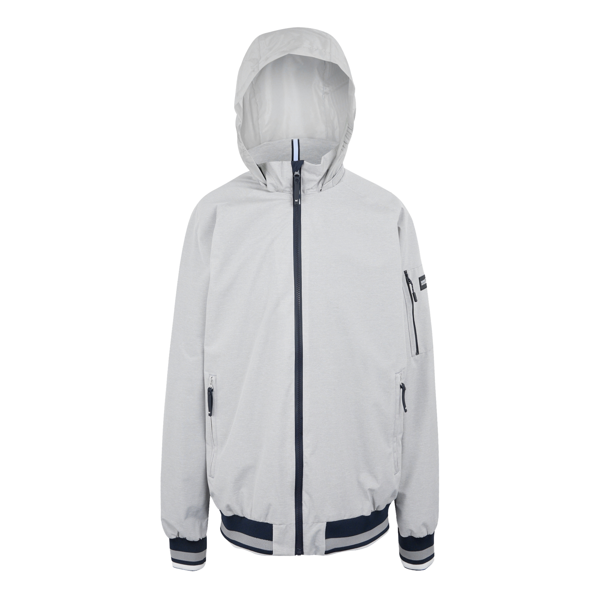 Men's Shorebay III Waterproof Jacket | Silver Grey Linear Stripe