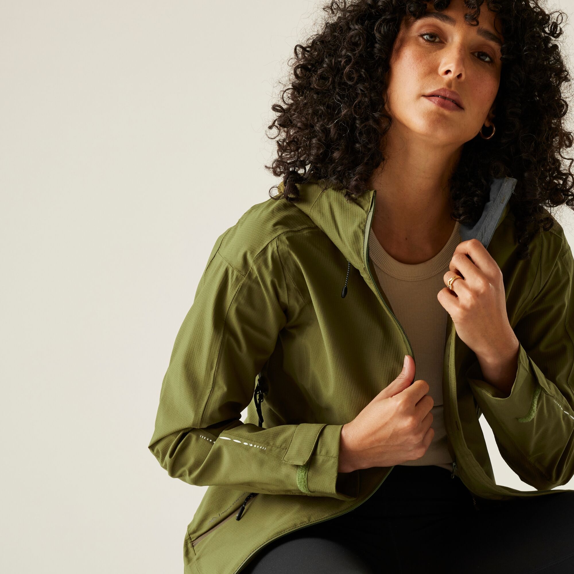 Women's Okara Waterproof Jacket | Nephrite Green Camo Green