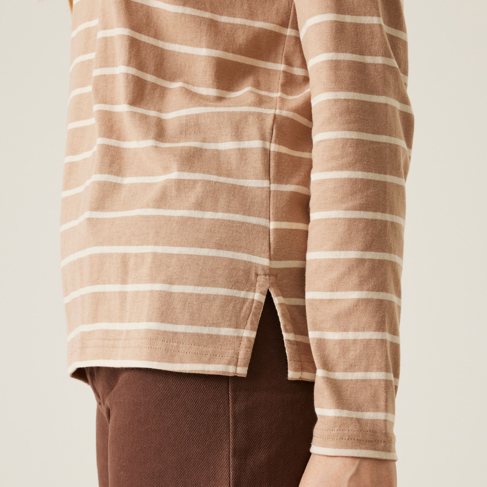 Women's Federica II Long Sleeved T-Shirt | Warm Taupe Light Vanilla
