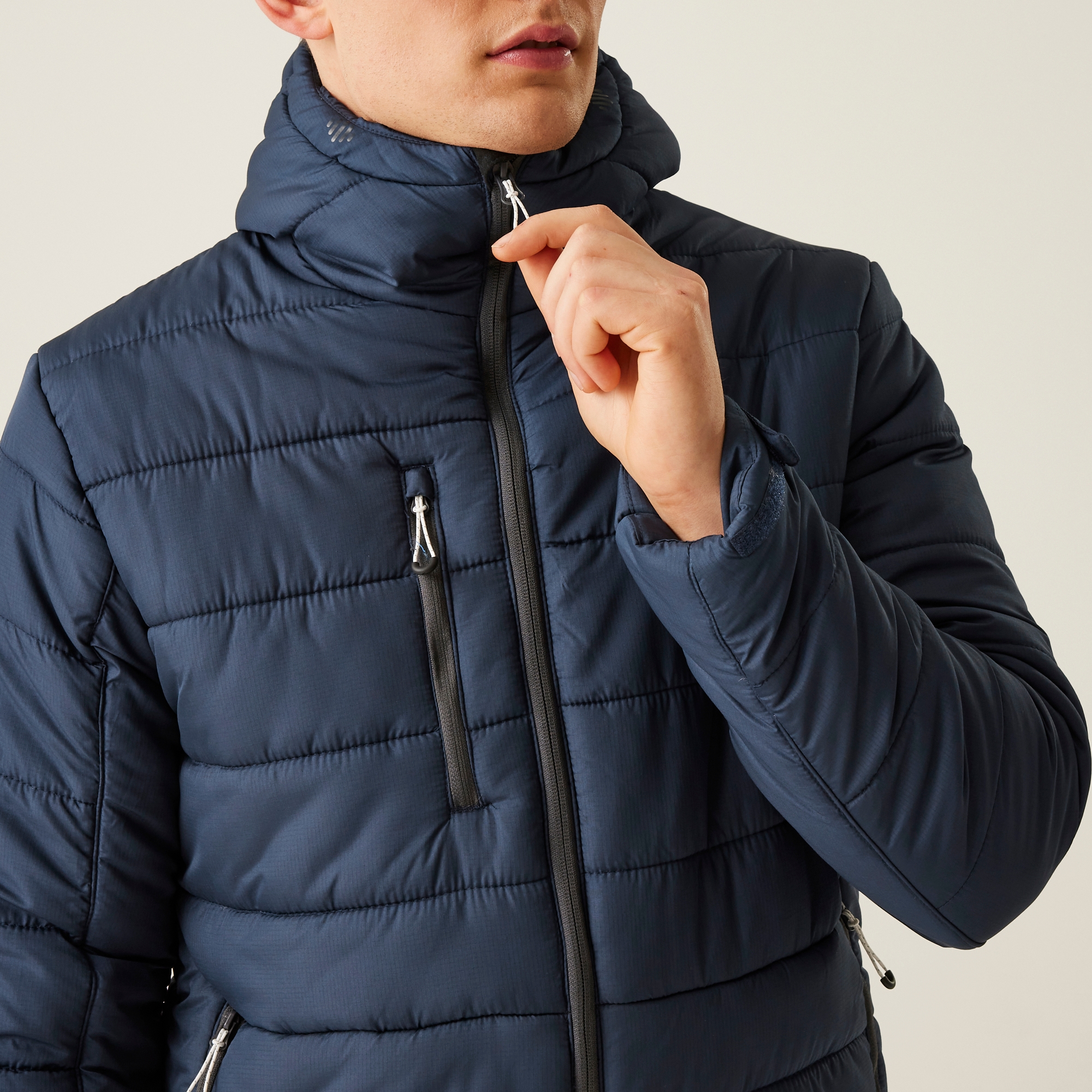 Men's Navigate Thermal Jacket | Navy Seal Grey
